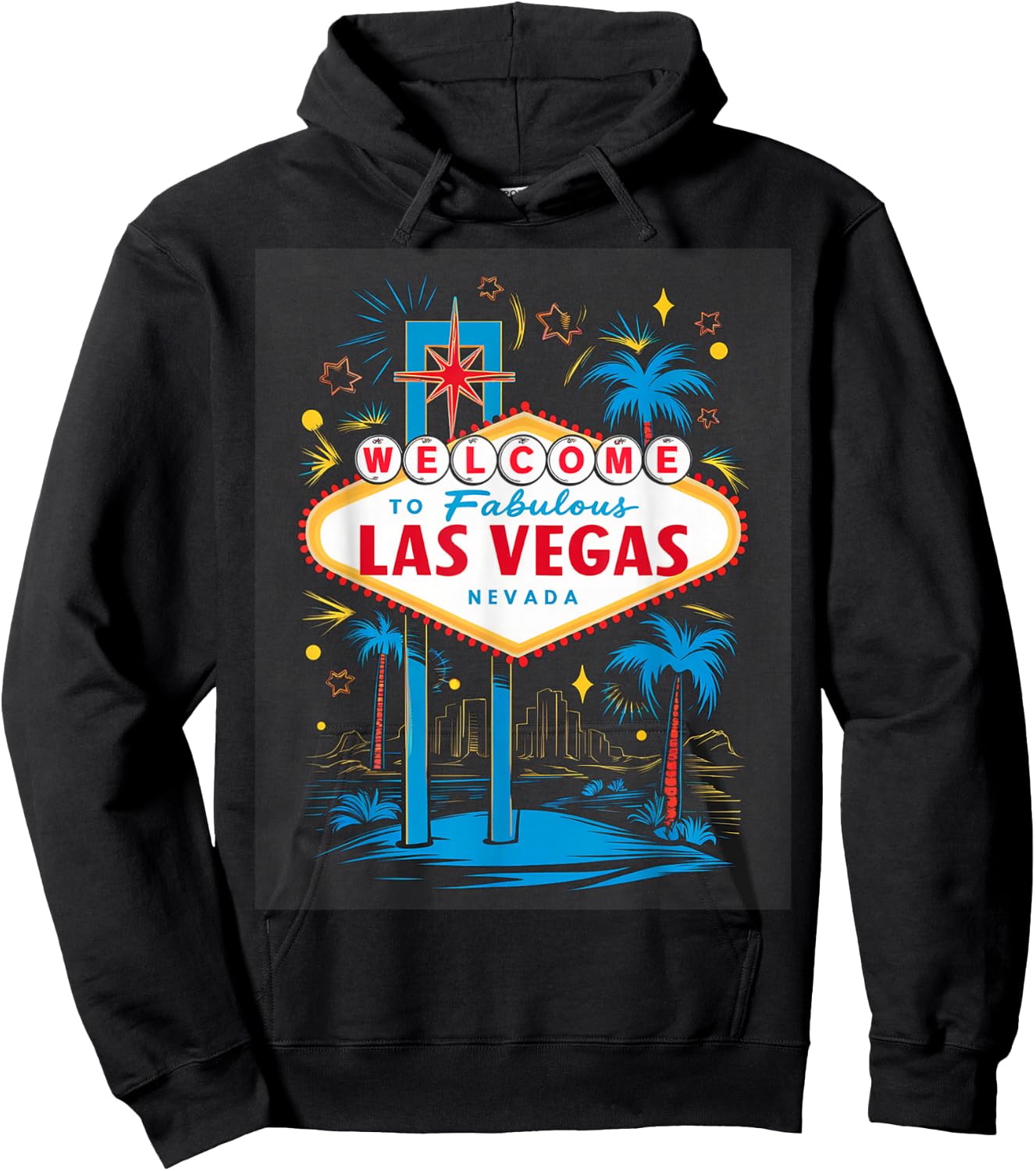 I Love LAS VEGAS Nevada City Vegas Souvenir Gifts Las Vegas Hoodie - Hoodie | Black