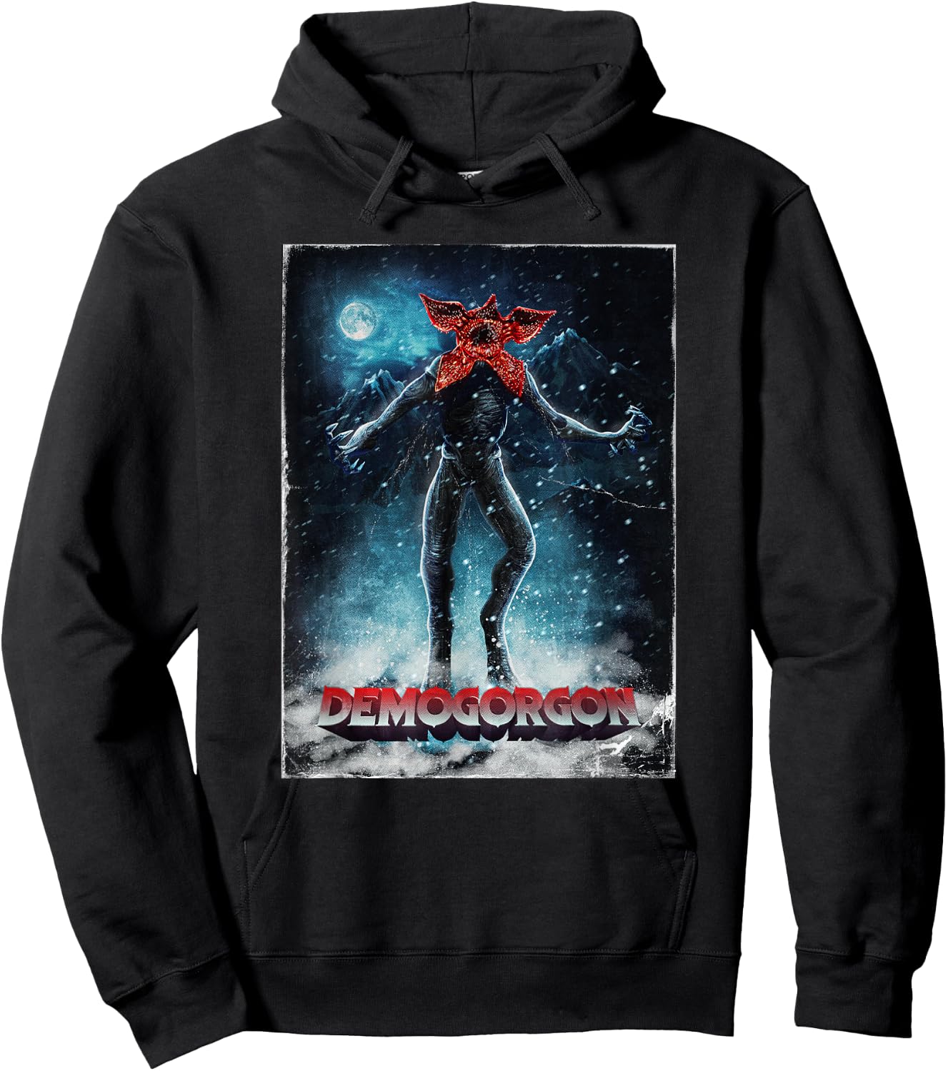 Stranger Things 4 Demogorgon Mountain Walk Hoodie - Hoodie | Black