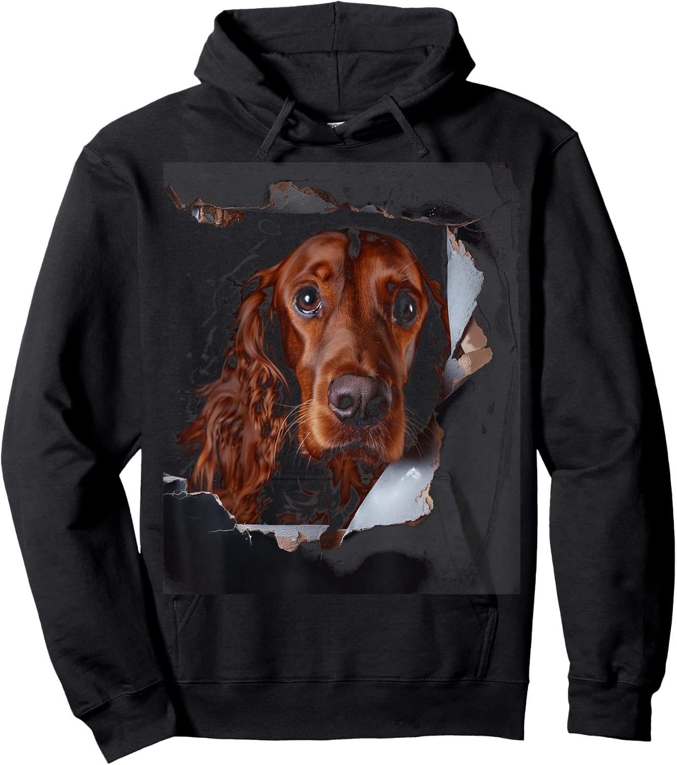 Irish Setter Dog funny vintage Dog Lover owner Irish Setter Hoodie - Hoodie | Black