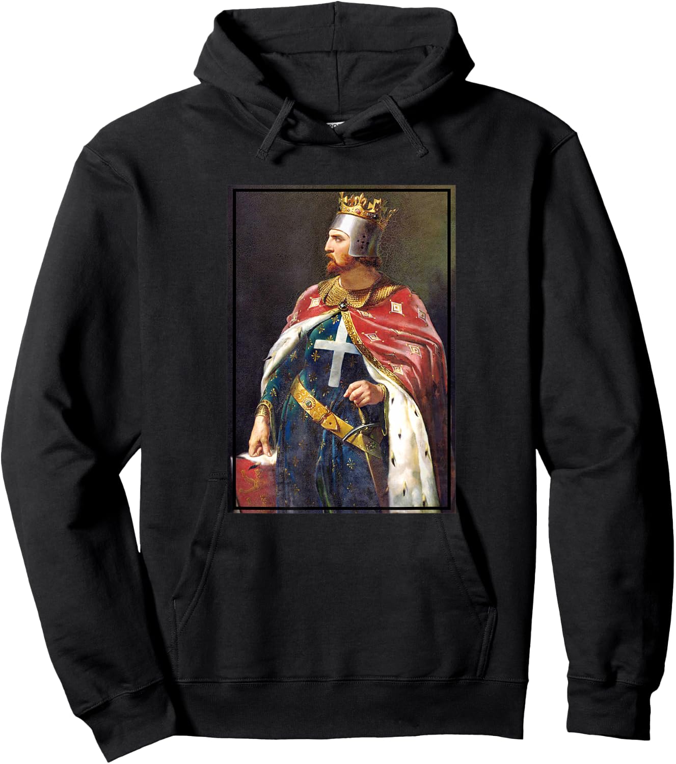 Richard The Lionheart Portrait Painting (1841) Hoodie - Hoodie | Black