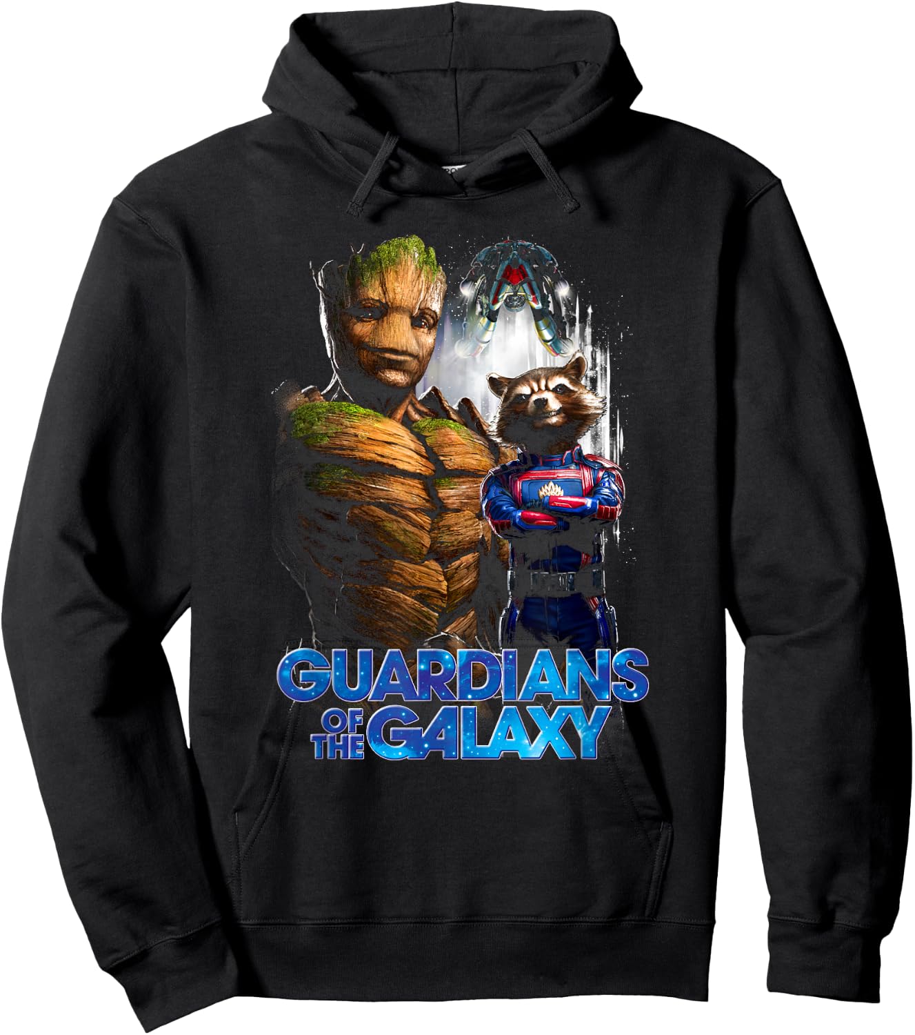 Marvel Guardians of The Galaxy Vol. 3 Rocket & Groot Oh Yeah Hoodie - Hoodie | Black