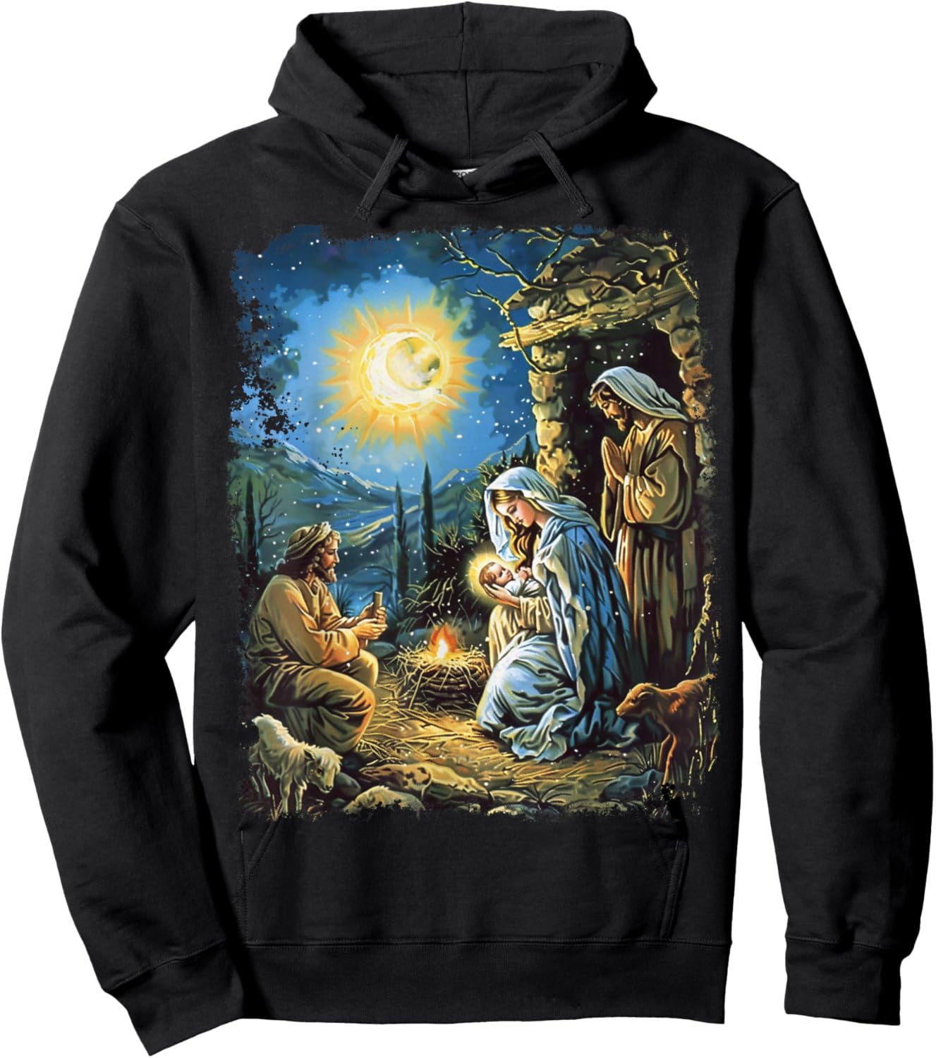 Birth of Jesus Christ Hoodie - Hoodie | Black