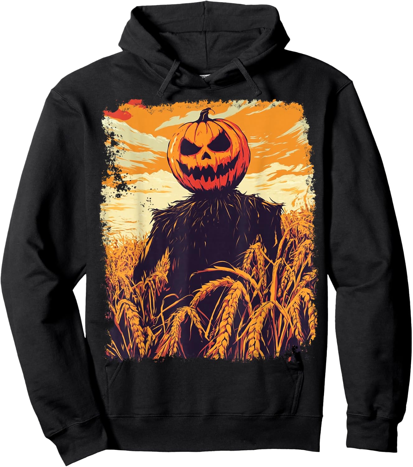 Halloween Pumpkin Man Hoodie - Hoodie | Black
