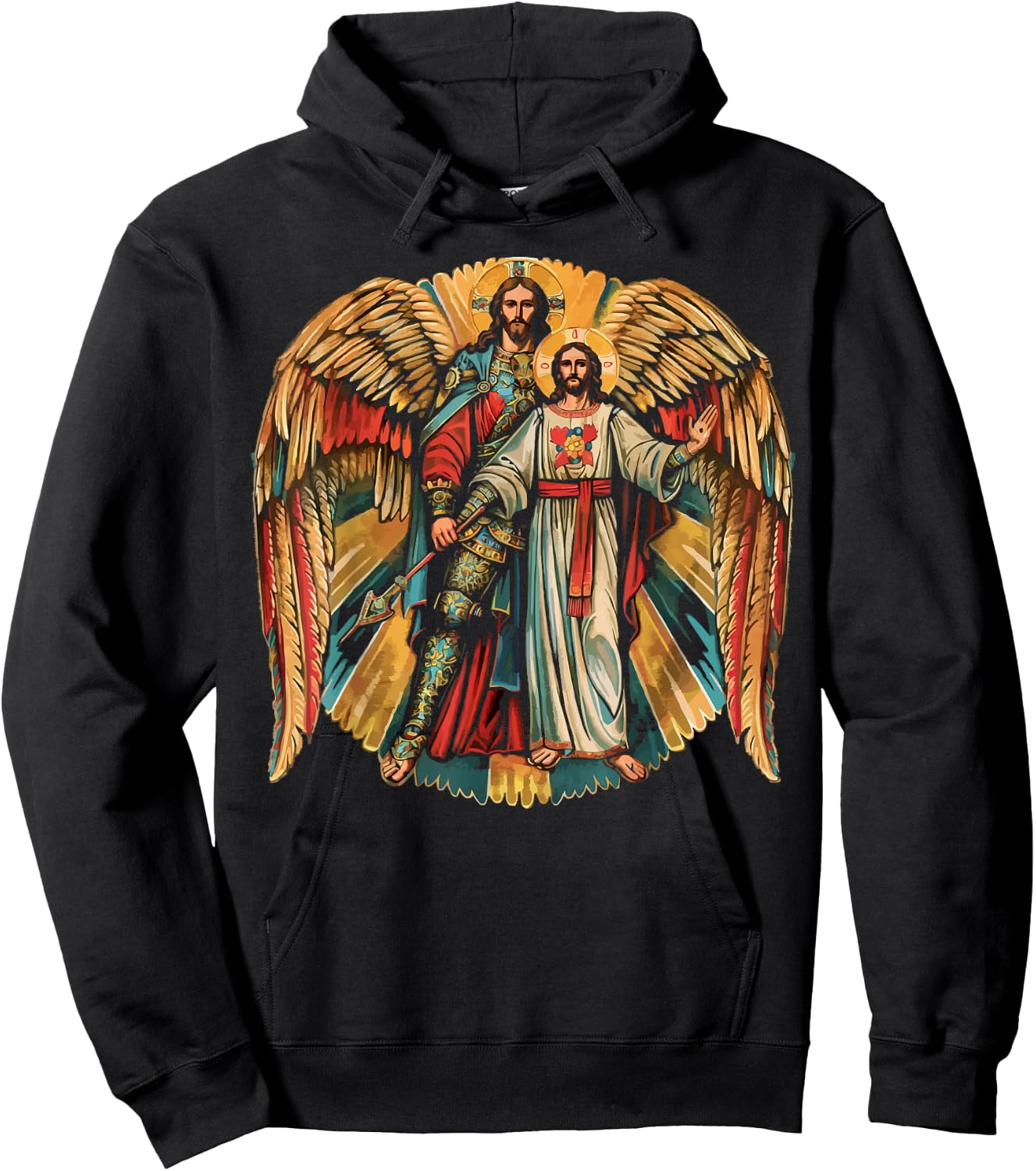 Archangel Gabriel Catholic Christianity Guardian Angel Hoodie - Hoodie | Black