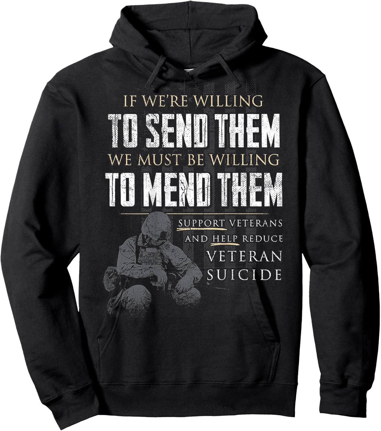 If We're Willing To Send Them We Must Be Willing (on back) Hoodie - Hoodie | Black
