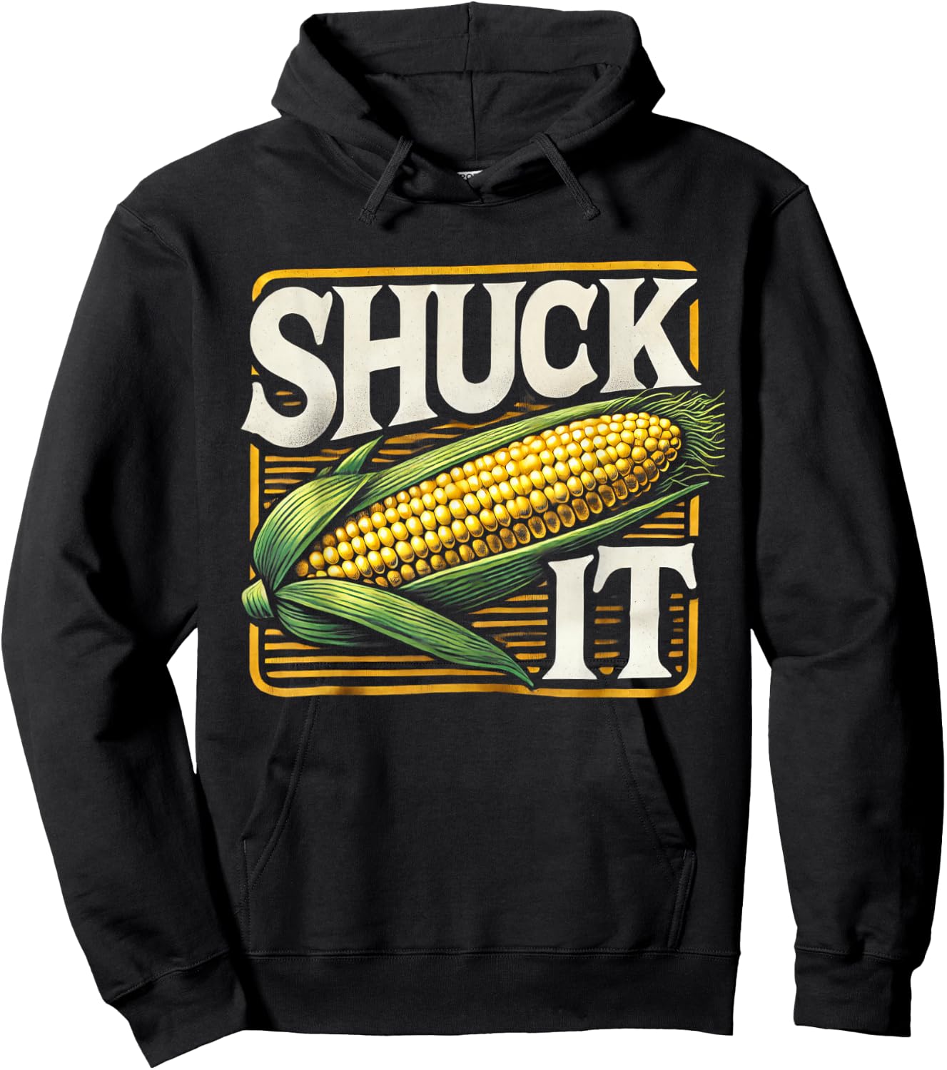 Shuck It Funny Farmer Corn Lover Market Festival Hoodie - Hoodie | Black