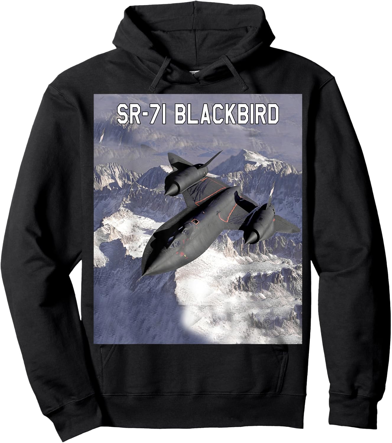 SR-71 Blackbird Reconnaissance Aircraft Hoodie - Hoodie | Black