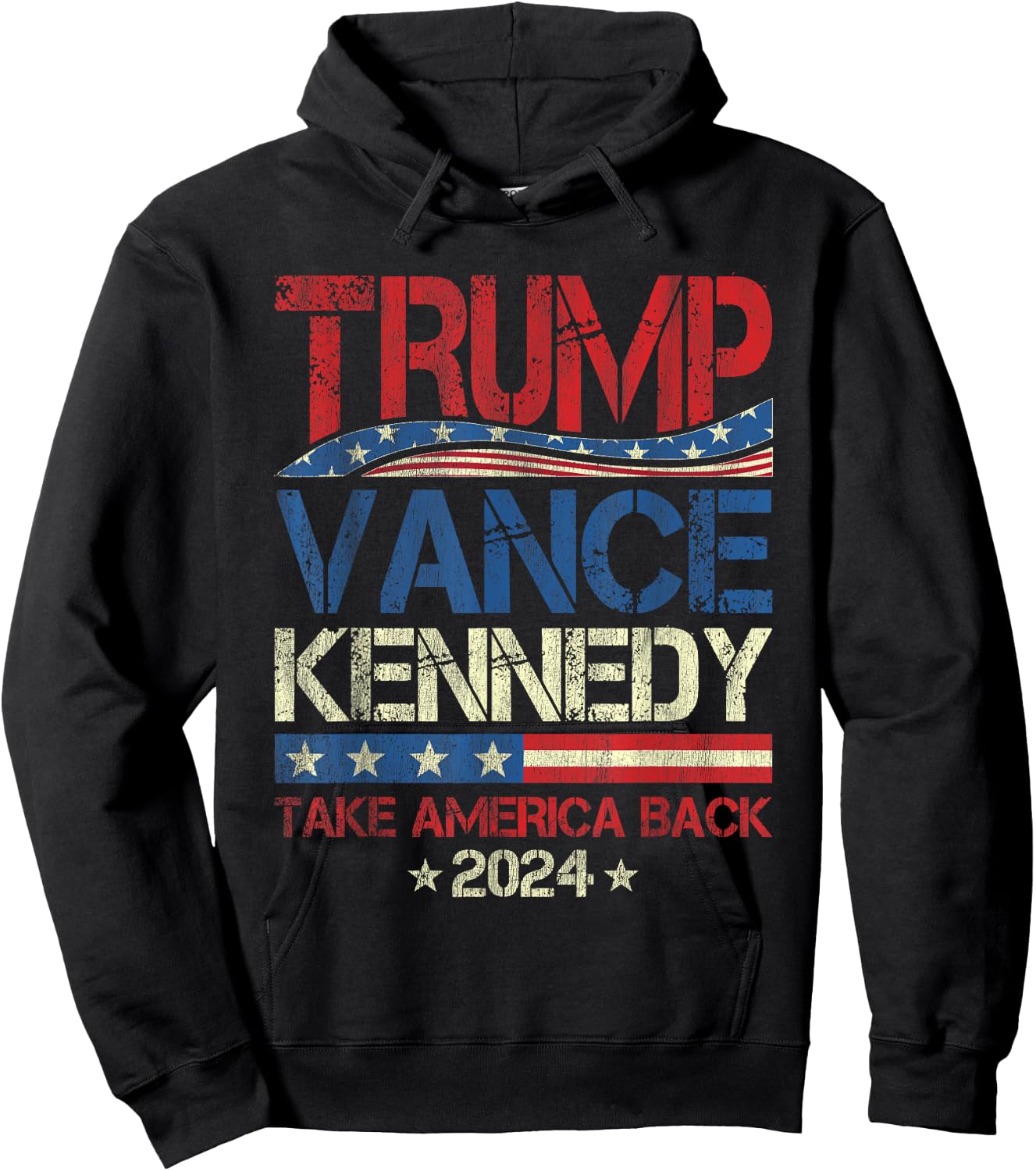 Trump Vance Kennedy Take America Back 2024 Election Hoodie - Hoodie | Black