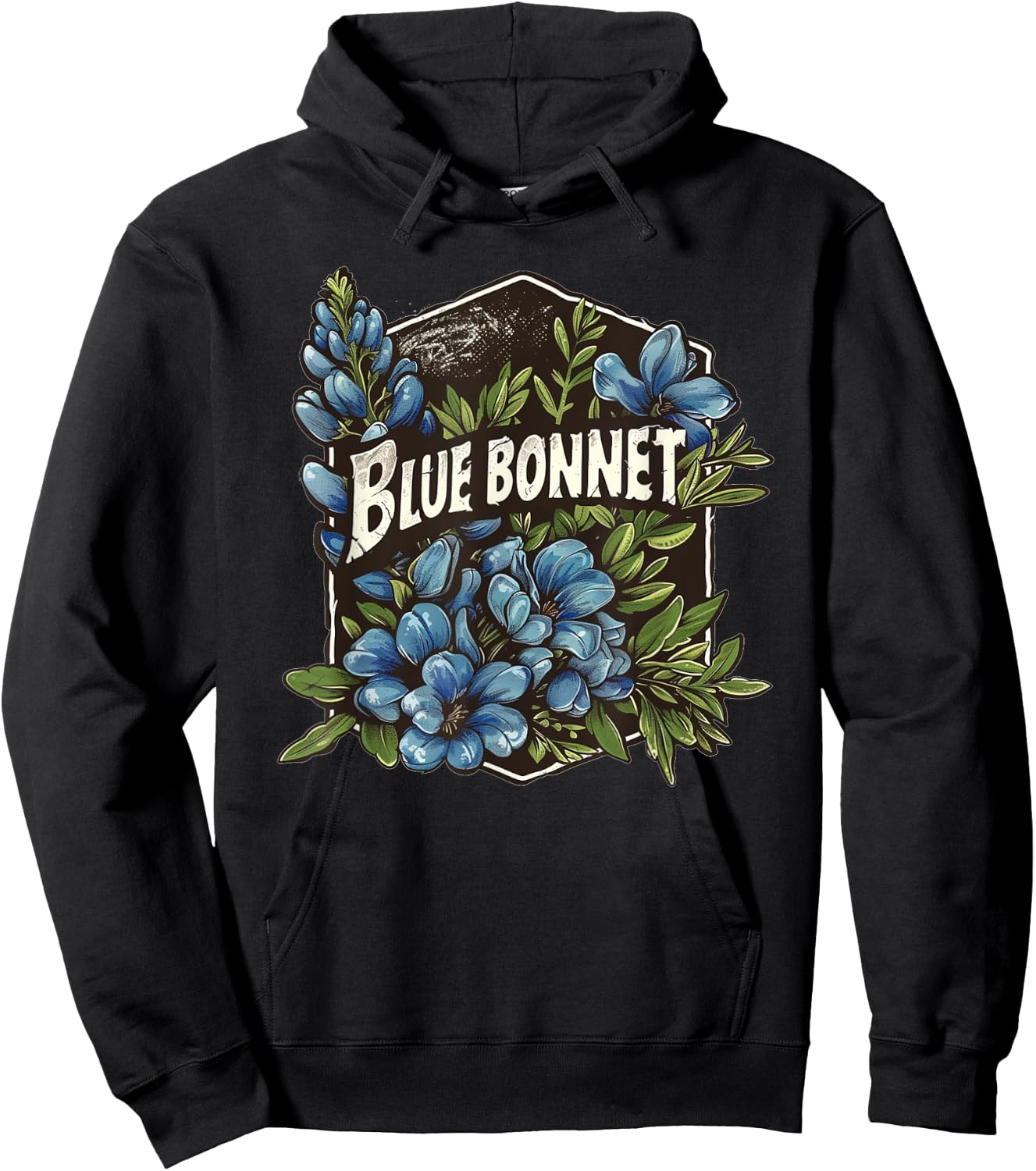 Pretty Bluebonnet Costume for Flower Lovers Hoodie - Hoodie | Black