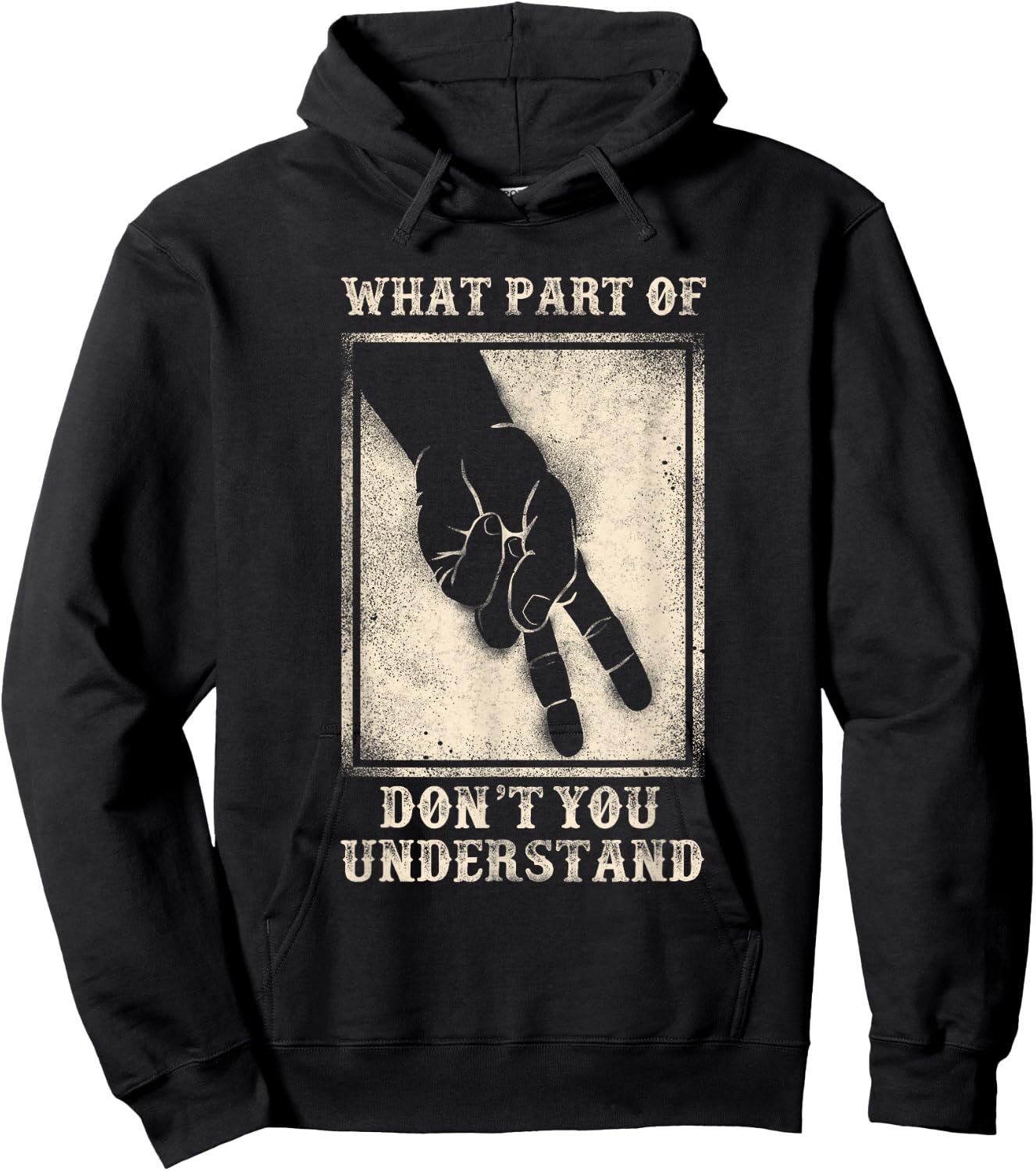 Classic Motorcycle Biker Don'T Understand Two Finger Wave Hoodie - Hoodie | Black