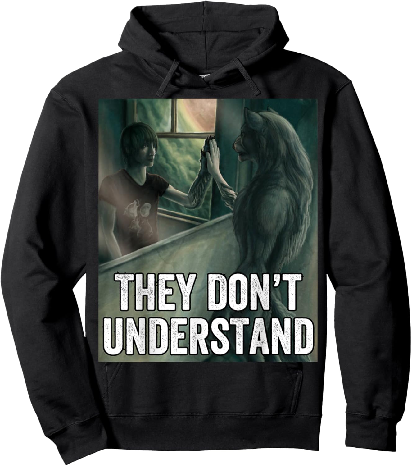 They Dont Understand Wolf Hoodie - Hoodie | Black