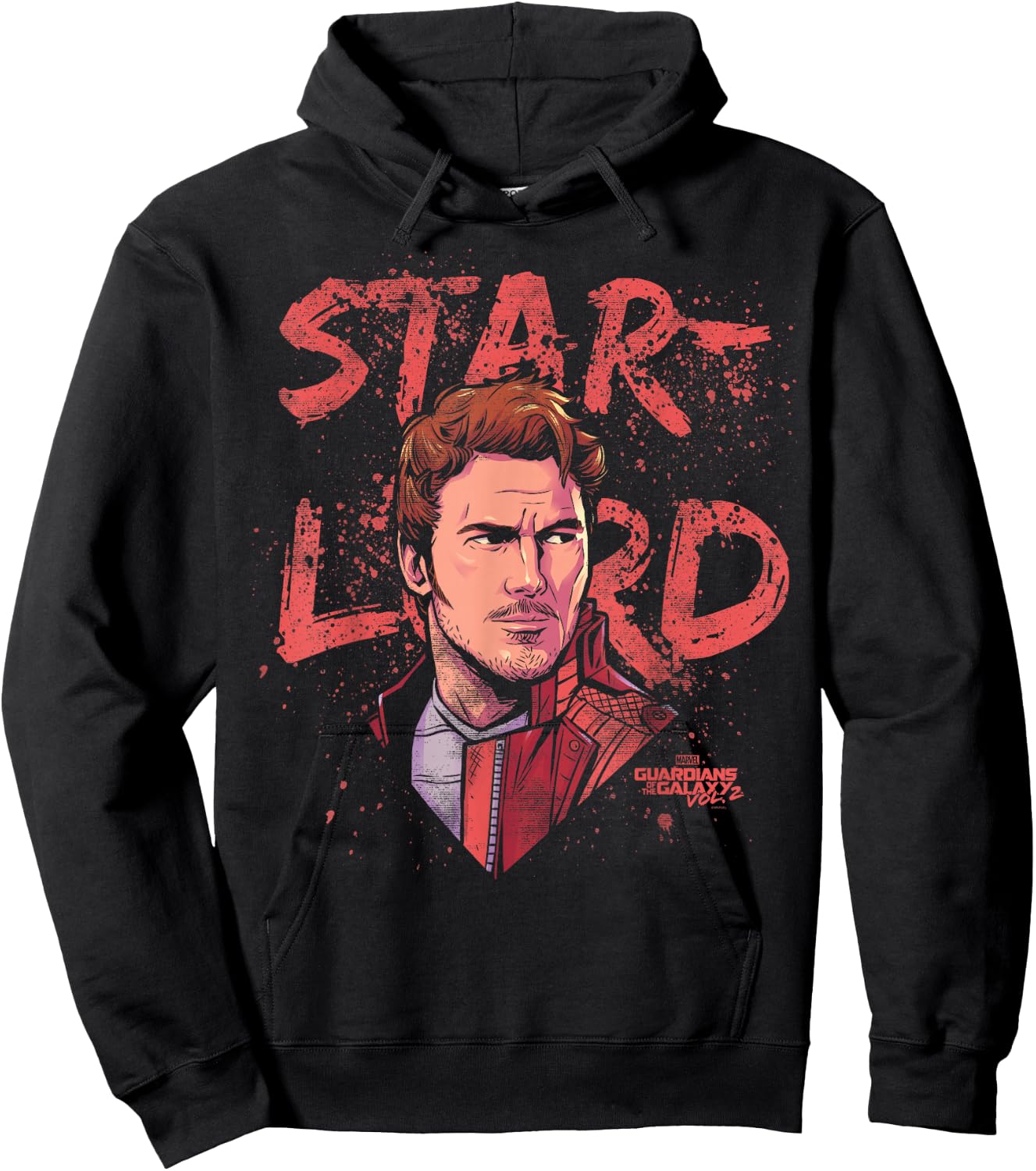 Marvel Guardians of The Galaxy Vol 2 Star-Lord Hero Sketch Hoodie - Hoodie | Black