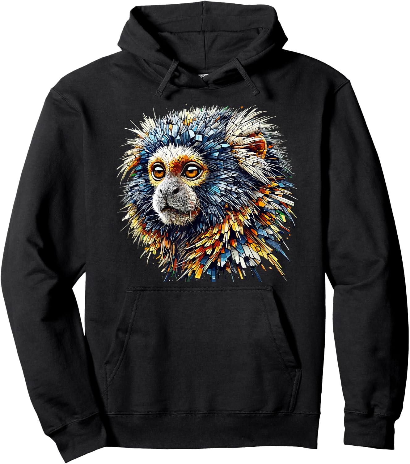 Laroli Aesthetic Art Pygmy Marmoset Marmosets -Adults Kids Hoodie - Hoodie | Black