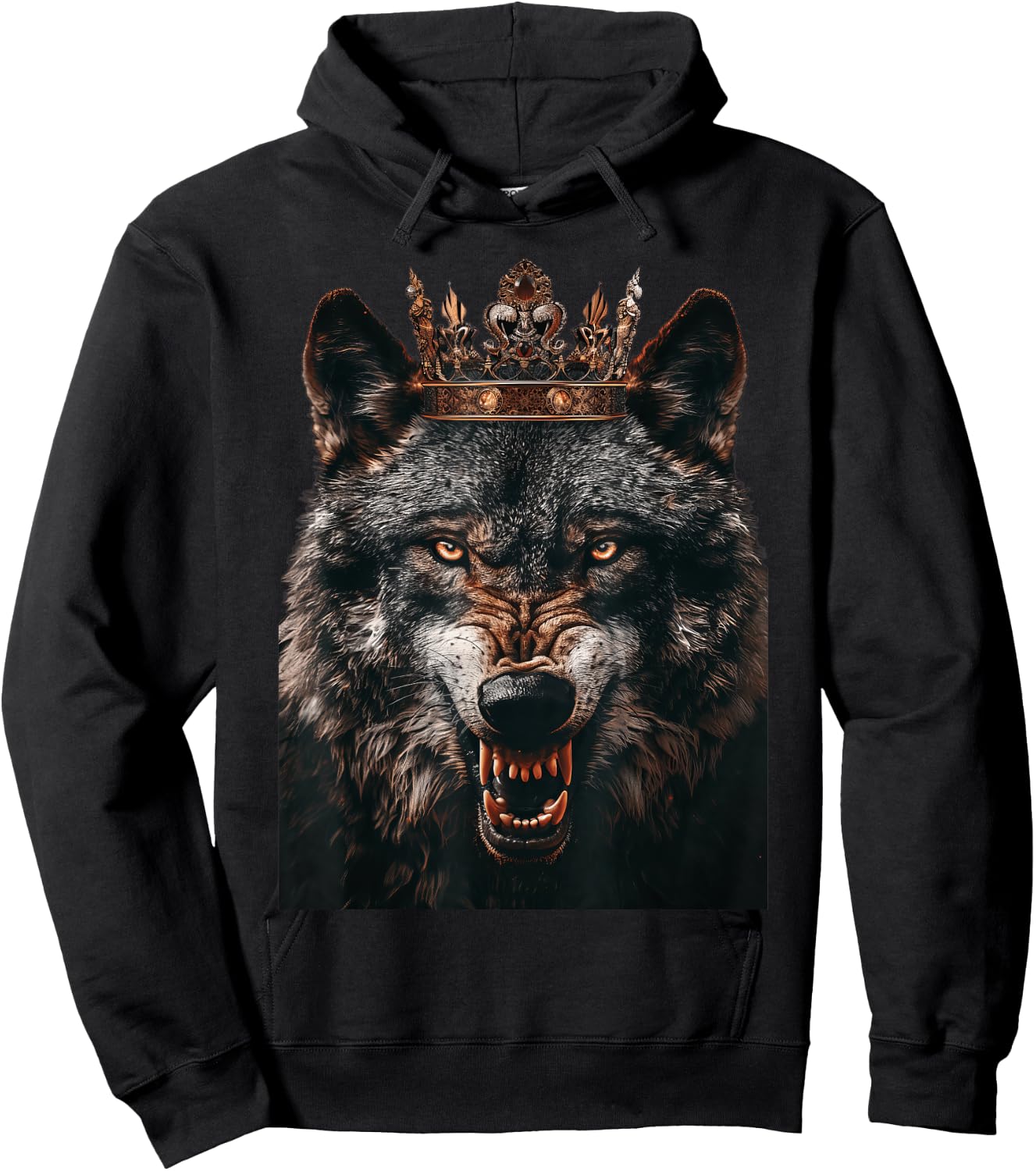 Wolf King Hoodie - Hoodie | Black