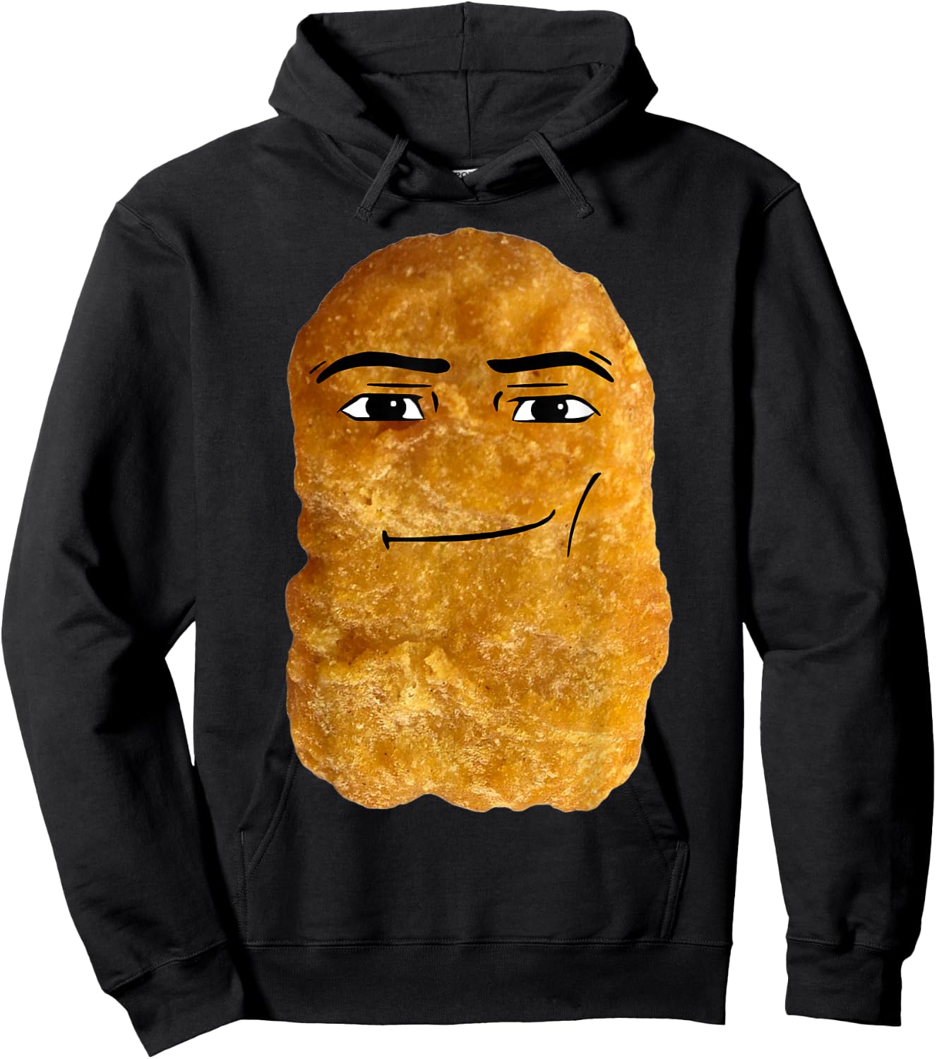 Chicken Nugget Meme , Small, Black Hoodie - Hoodie | Black