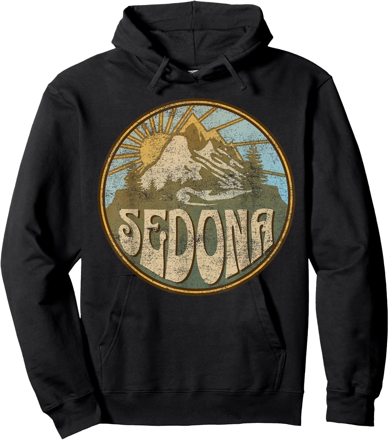 Sedona Arizona Nature Mountains Hiking Outdoors Hoodie - Hoodie | Black