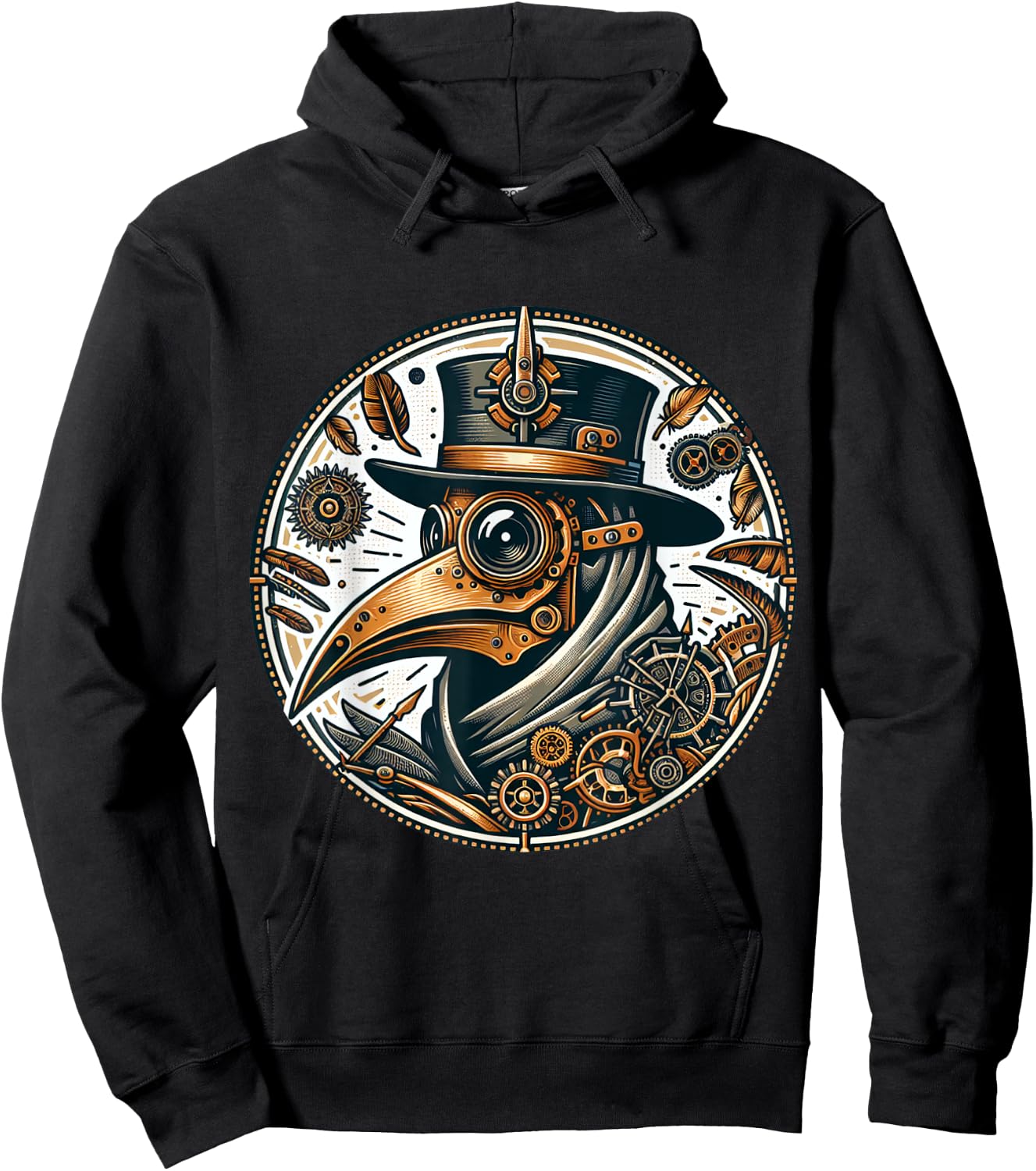 Steampunk Plague Doctor Pestilence Black Death Hoodie - Hoodie | Black