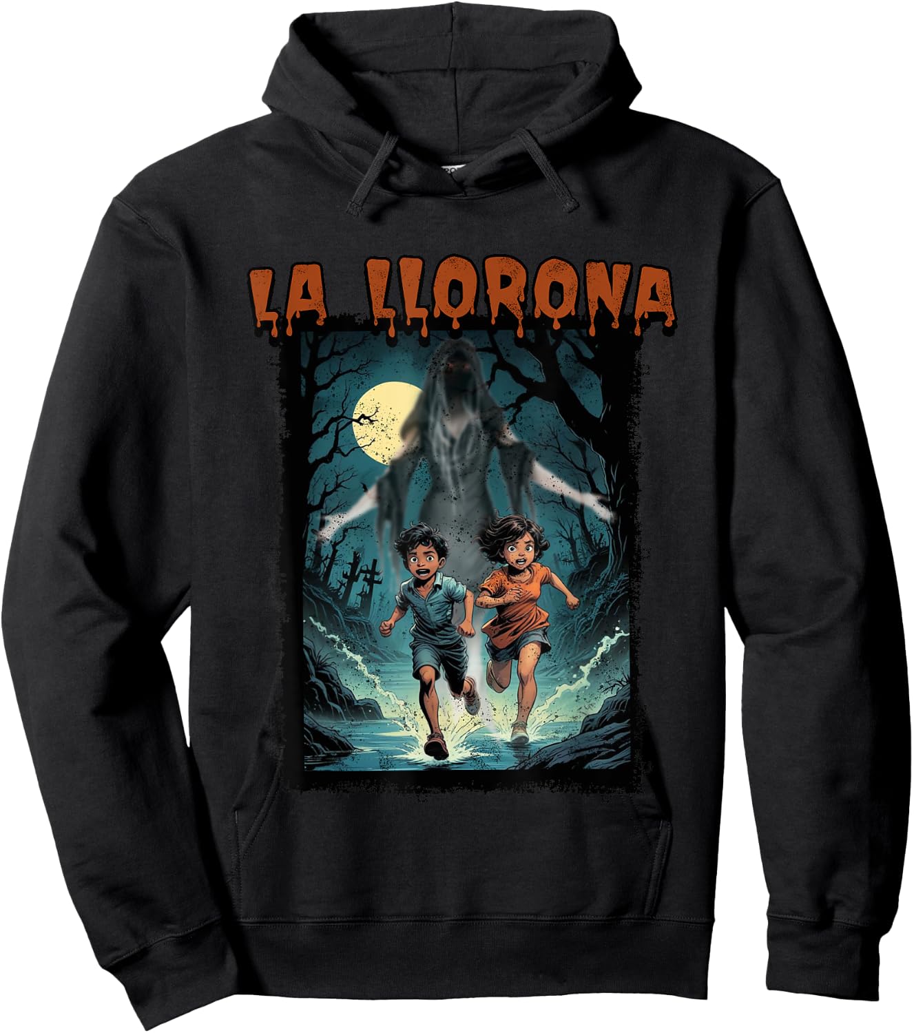 La llorona Mexican awesome Spanish halloween Dia de Muertos Hoodie - Hoodie | Black