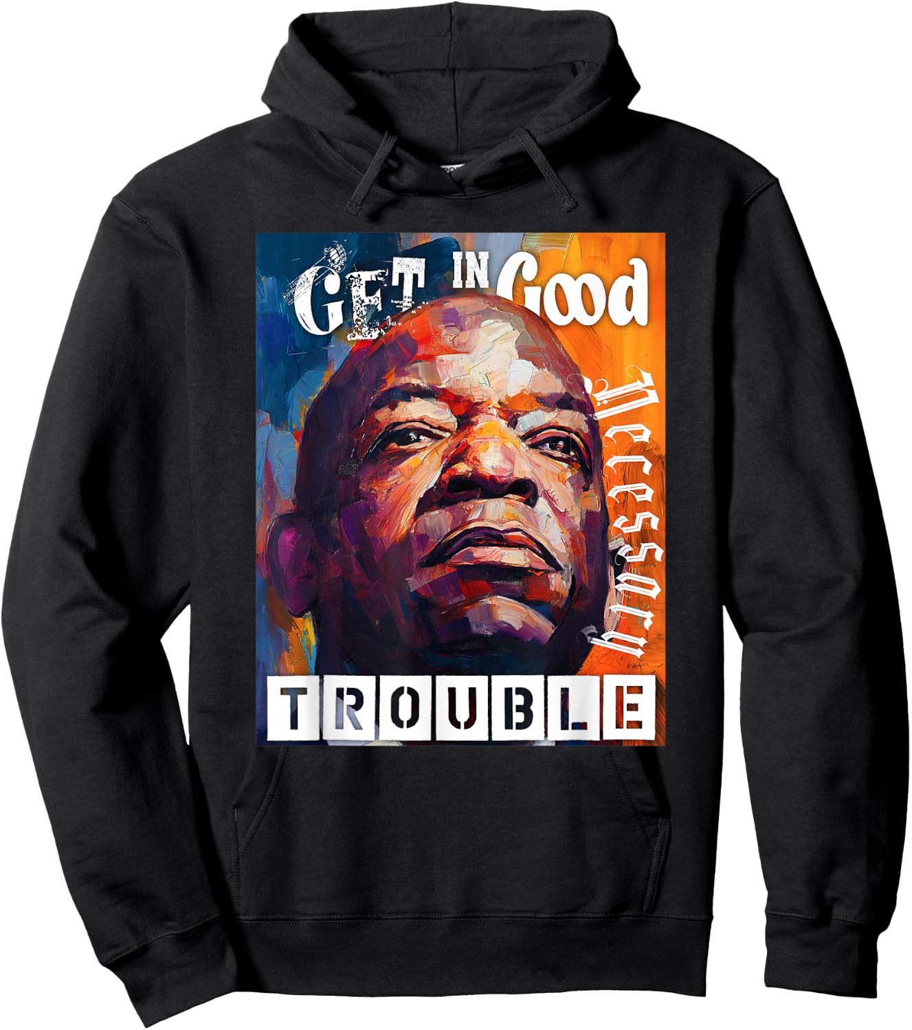 Good Necessary Trouble Hoodie - Hoodie | Black
