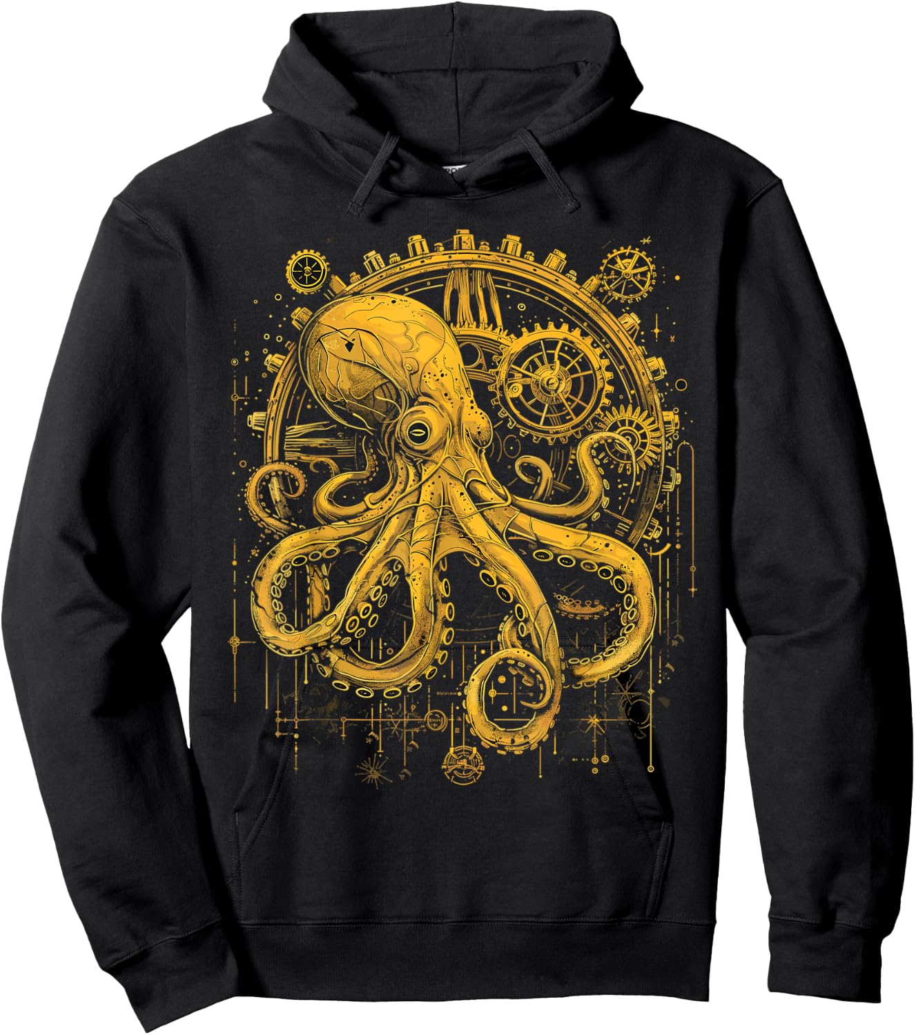 Steam Punk Octopus Steampunk Art Hoodie - Hoodie | Black