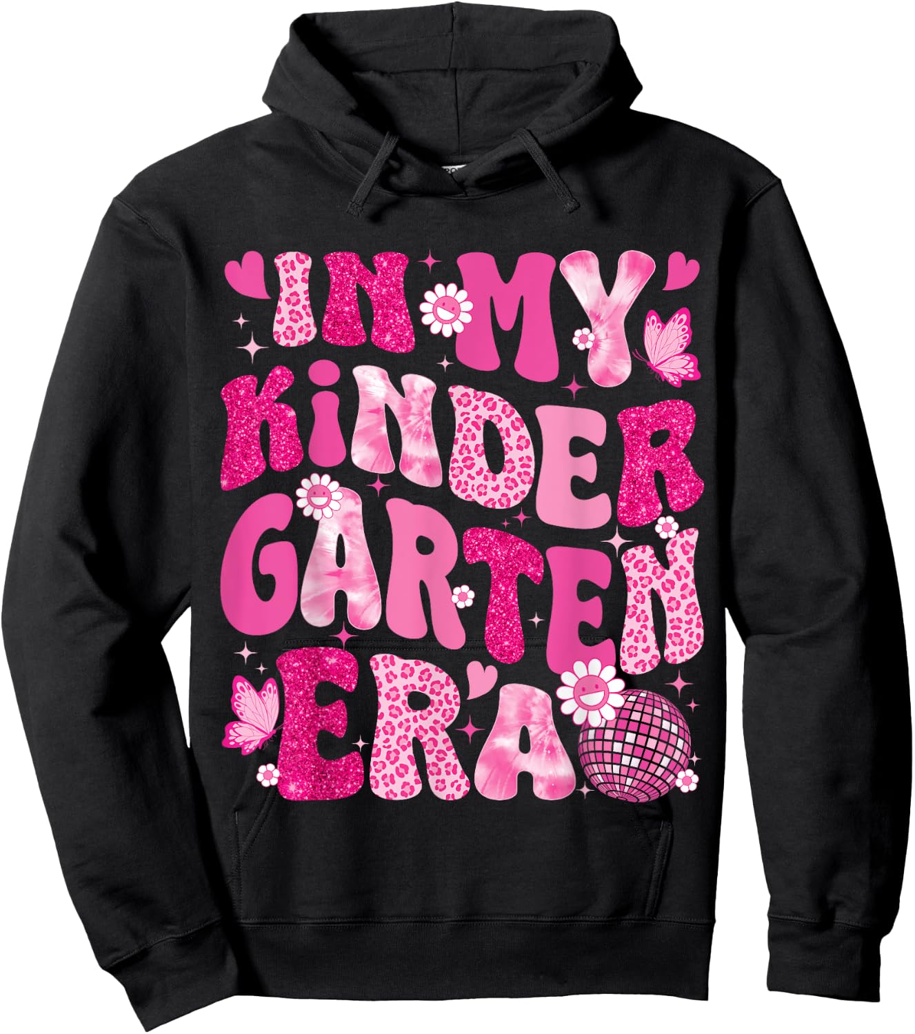 In My Kindergarten Era Teachers Women Back To School Girls Hoodie - Hoodie | Black