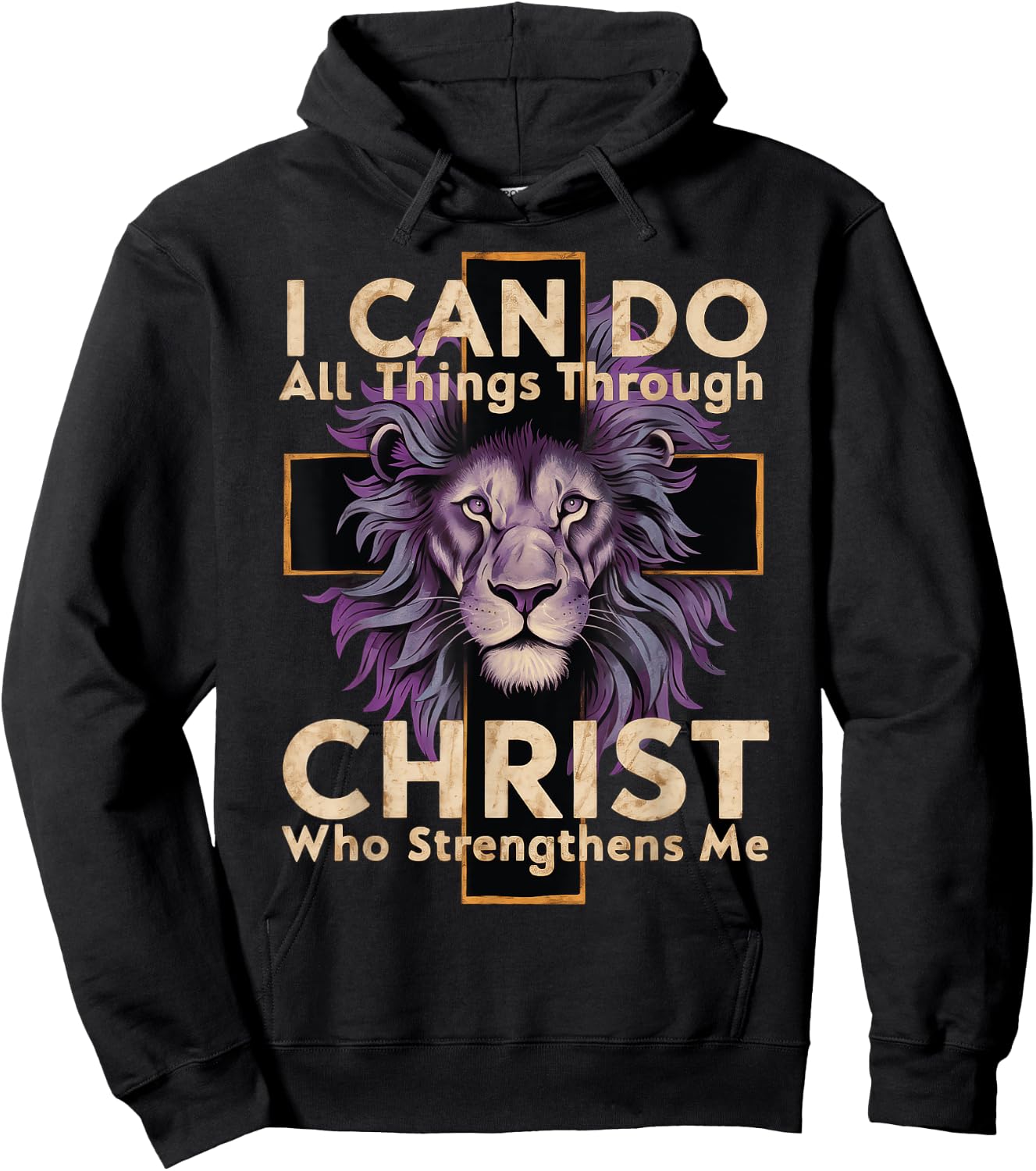 I Can Do All Things Through Christ Hoodie - Hoodie | Black