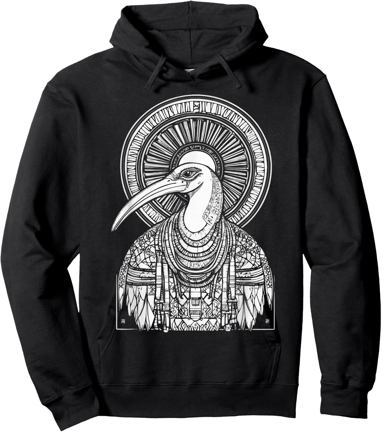 Thoth Egyptian God Egyptian Mythology Pyramid Ancient Egypt Hoodie - Hoodie | Black
