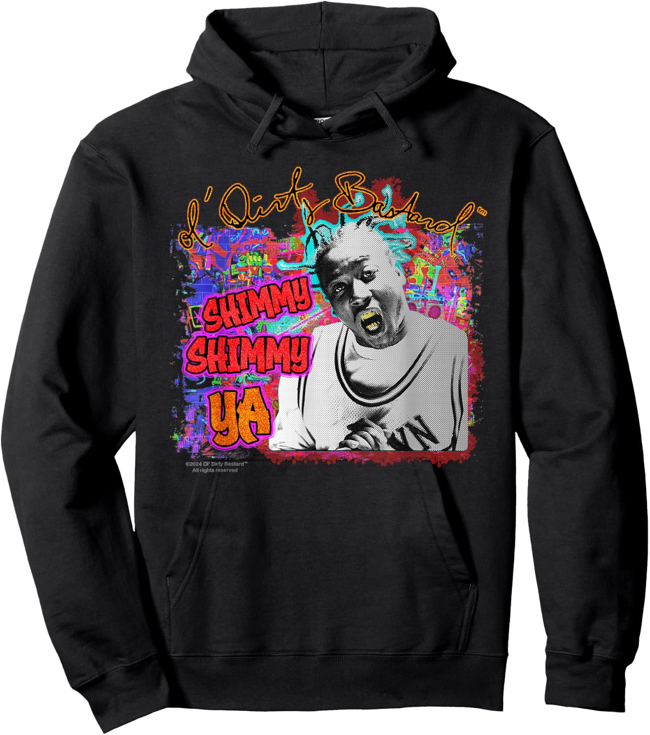 ODB Ol Dirty Ba--ard Official Shimmy Ya Graff 90s Hip Hop Hoodie - Hoodie | Black