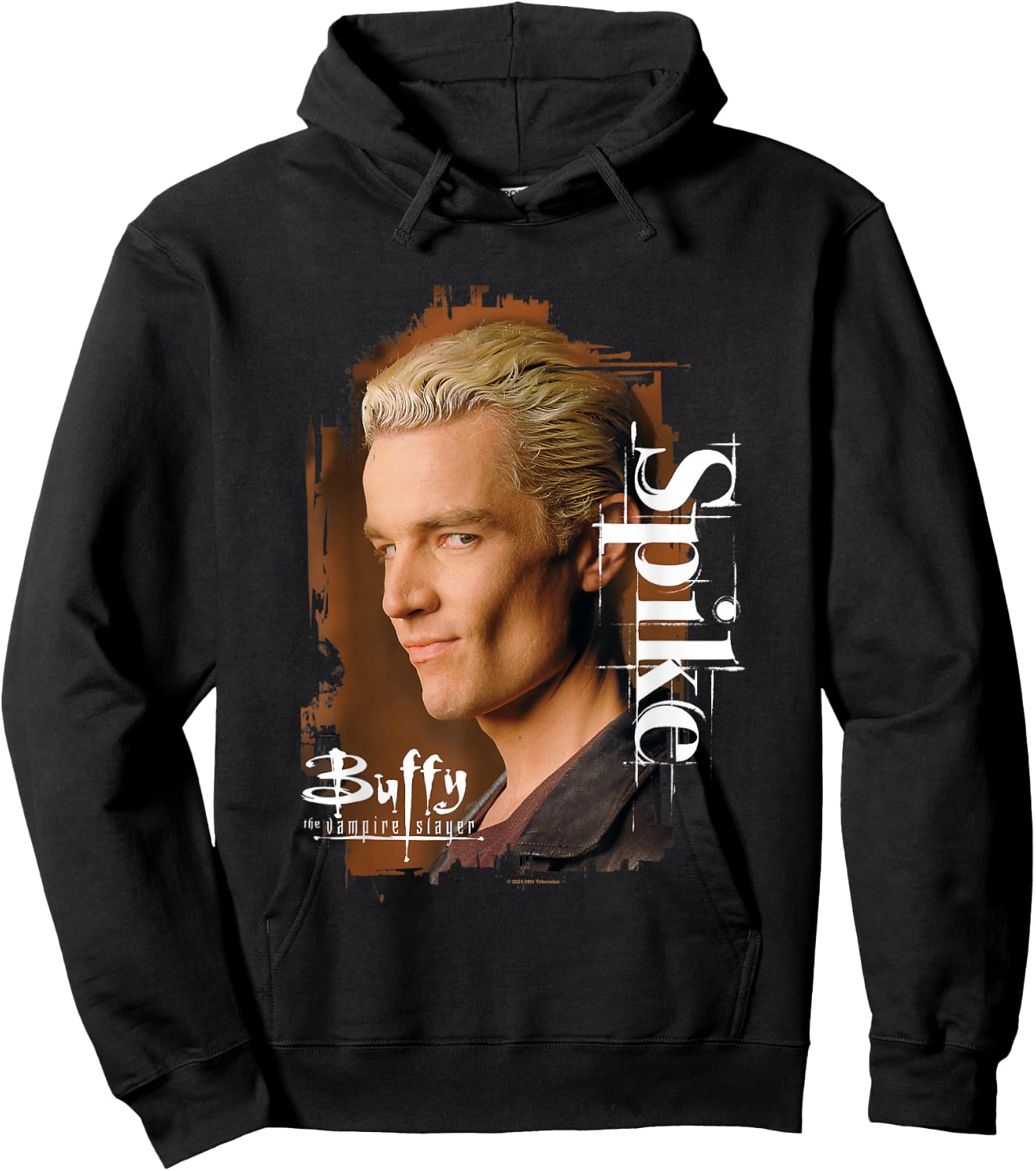 Buffy The Vampire Slayer Spike Face Closeup Vintage Poster Hoodie - Hoodie | Black
