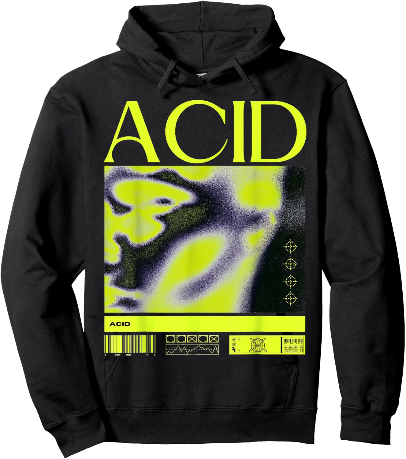 Acid House Music Techno DJ Rave EDM Party Festival Hoodie - Hoodie | Black