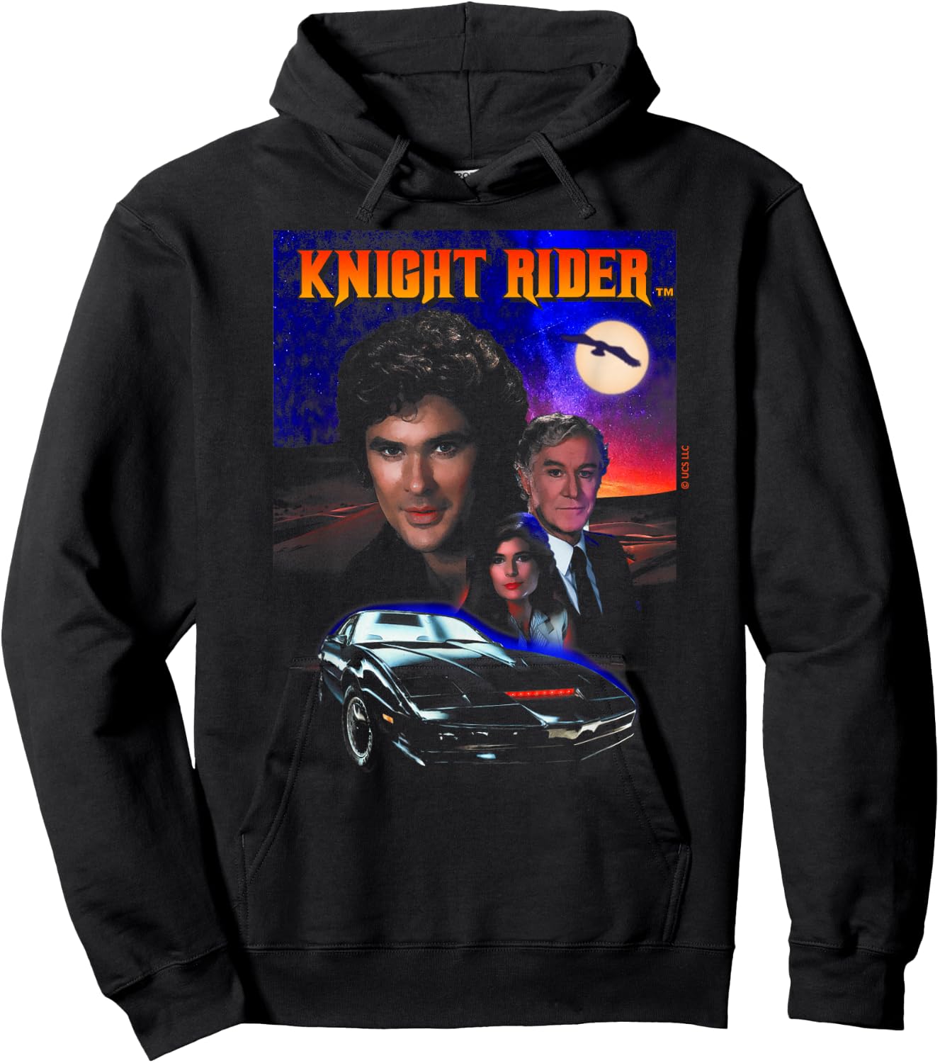 Knight Rider Classic 80s TV Show Retro Art Hoodie - Hoodie | Black