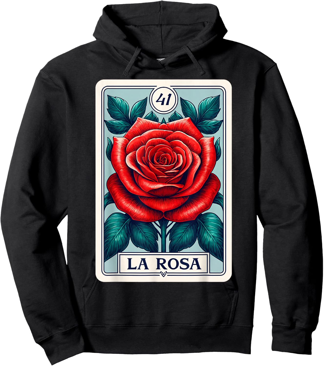 Rosa Mexican Lottery Bingo Game Roses Hoodie - Hoodie | Black