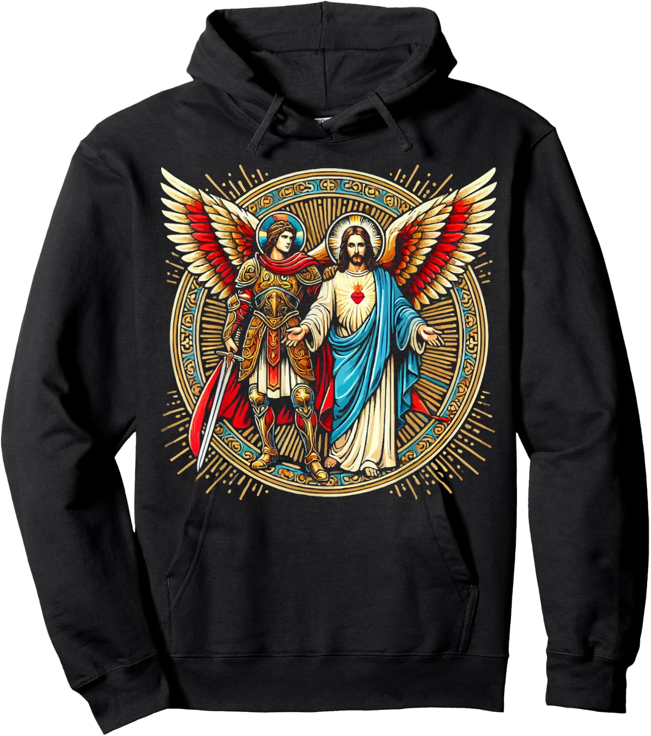 Archangel Gabriel Catholic Christianity Guardian Angel Hoodie - Hoodie | Black