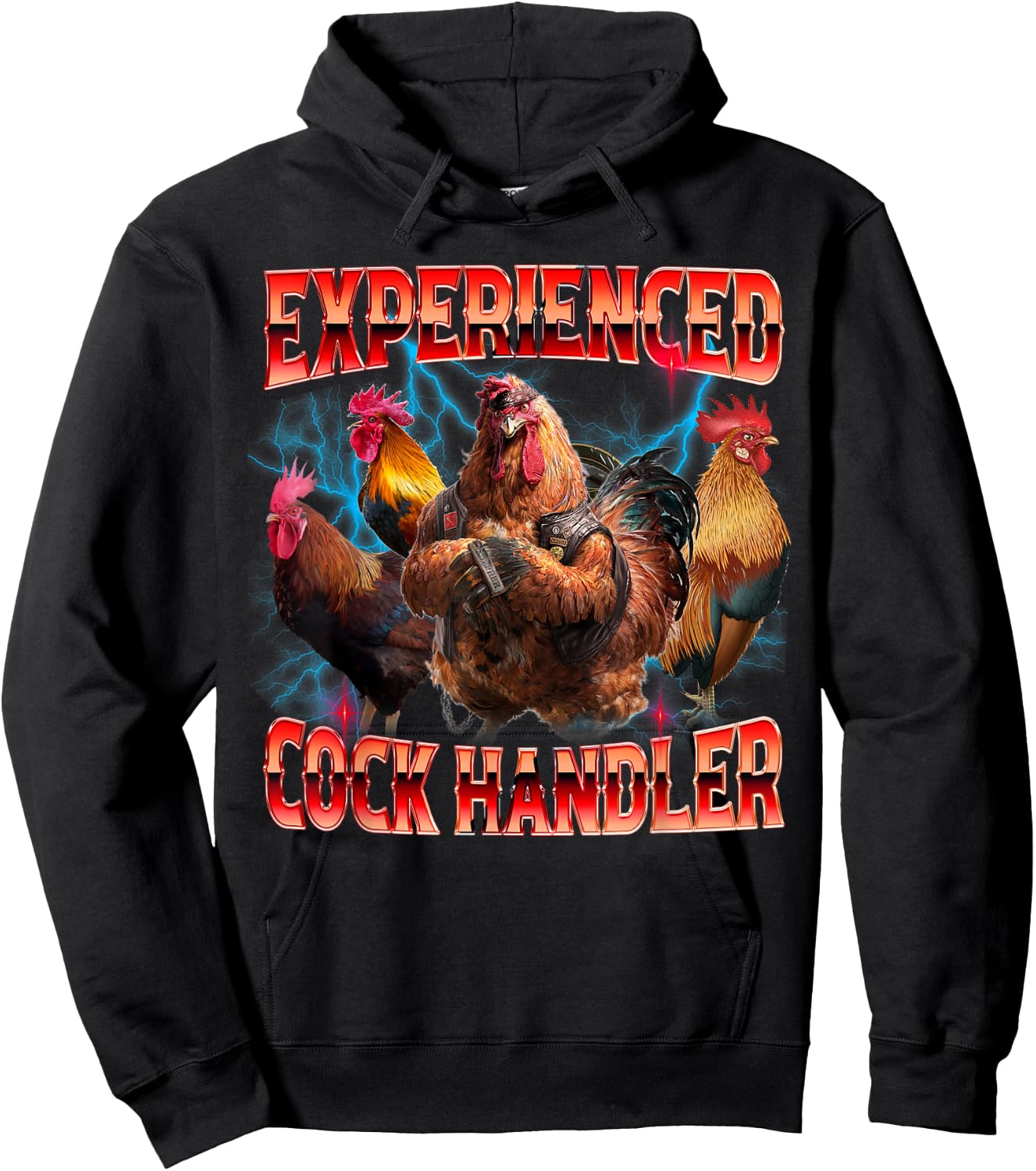 Funny Sayings For Adult Experienced cock handler Meme Dank Hoodie - Hoodie | Black