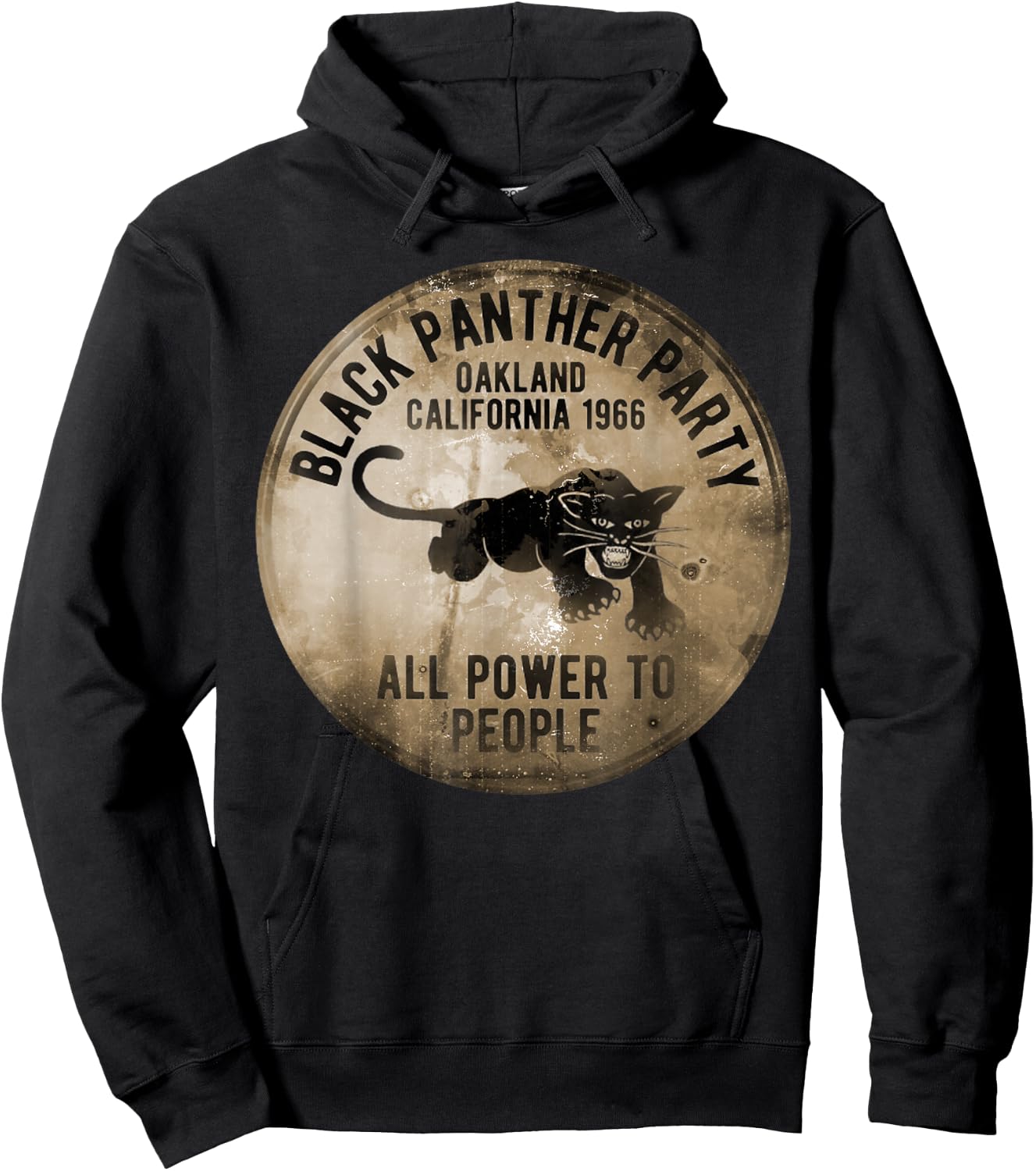 Vintage Oakland California 1966 Black Panther Party Hoodie - Hoodie | Black