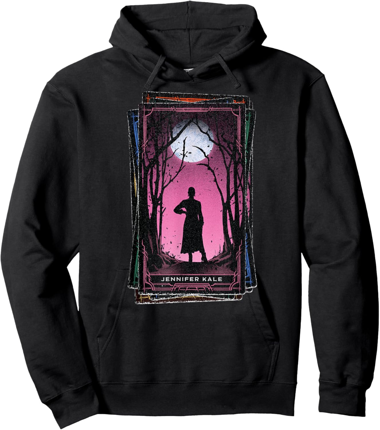 Marvel Agatha All Along Disney+ Jennifer Kale Tarot Card Hoodie - Hoodie | Black
