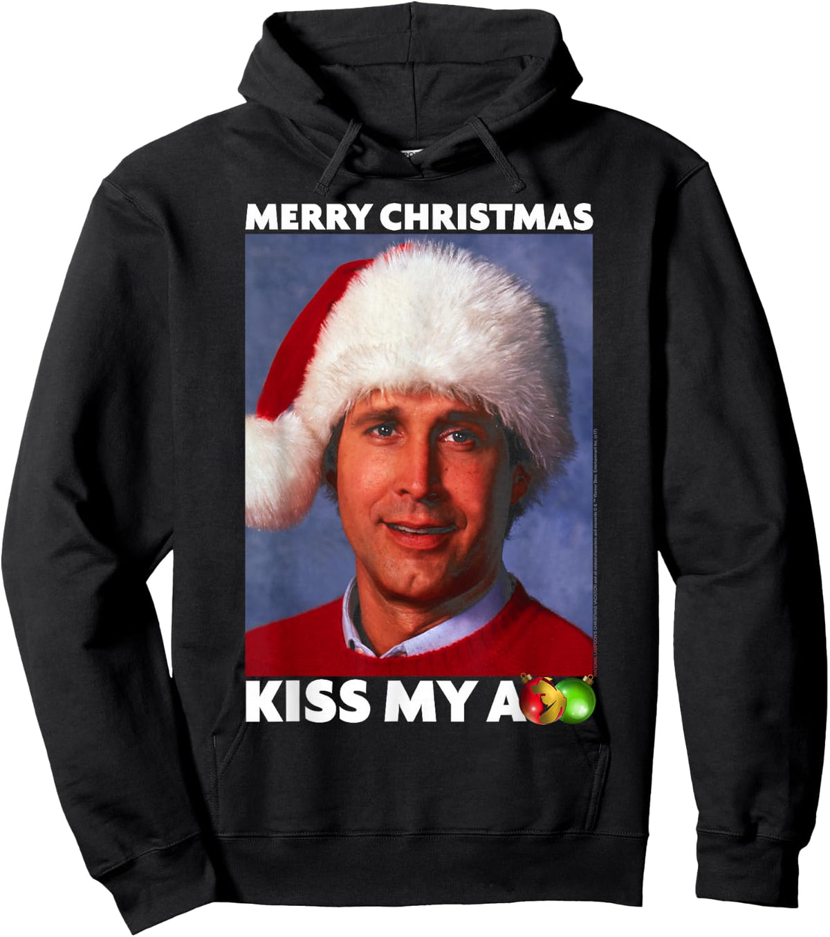 National Lampoon's Christmas Vacation Merry Kiss Hoodie - Hoodie | Black