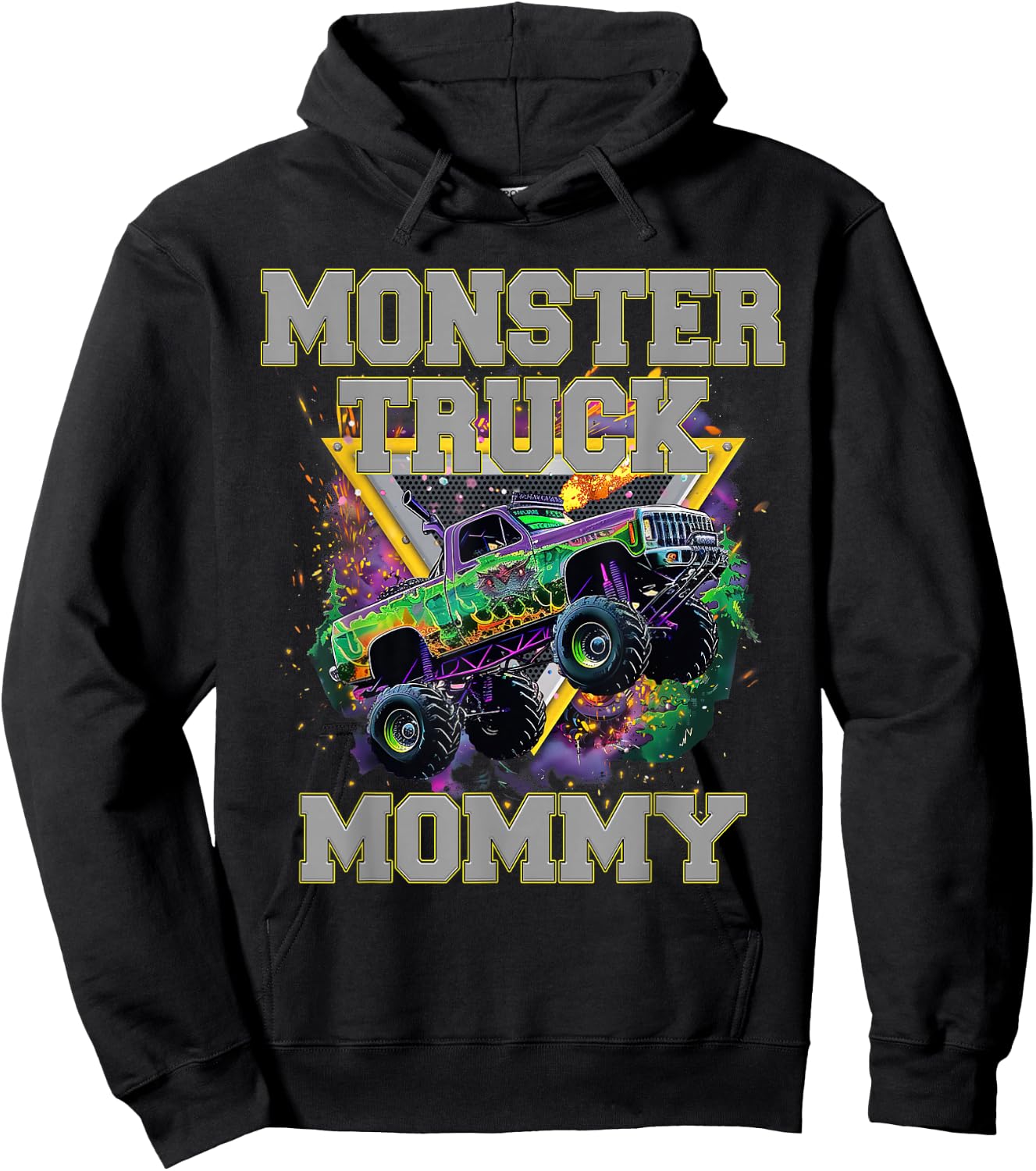 Monster Truck Mommy Monster Truck Are My Jam Truck Lovers Hoodie - Hoodie | Black