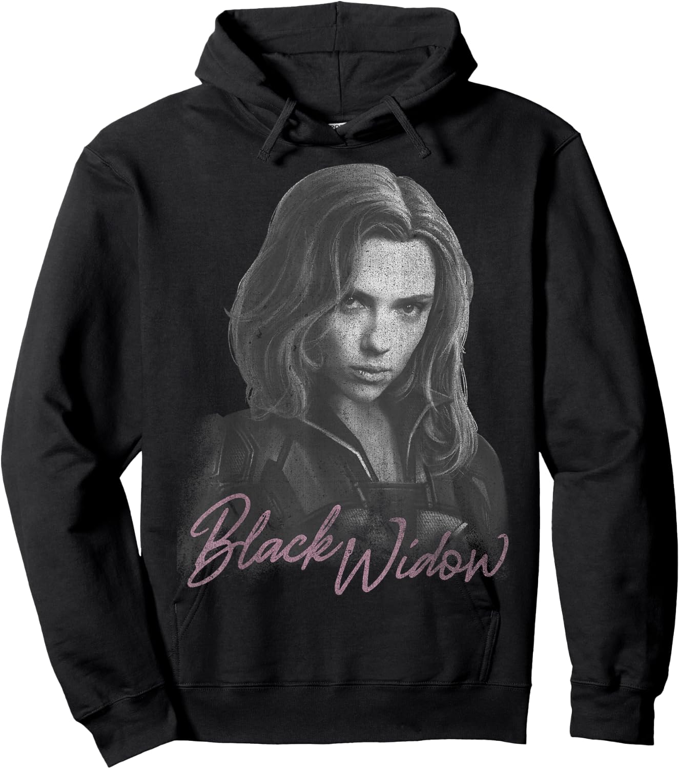Marvel Black Widow Movie Monochromatic Portrait Hoodie - Hoodie | Black