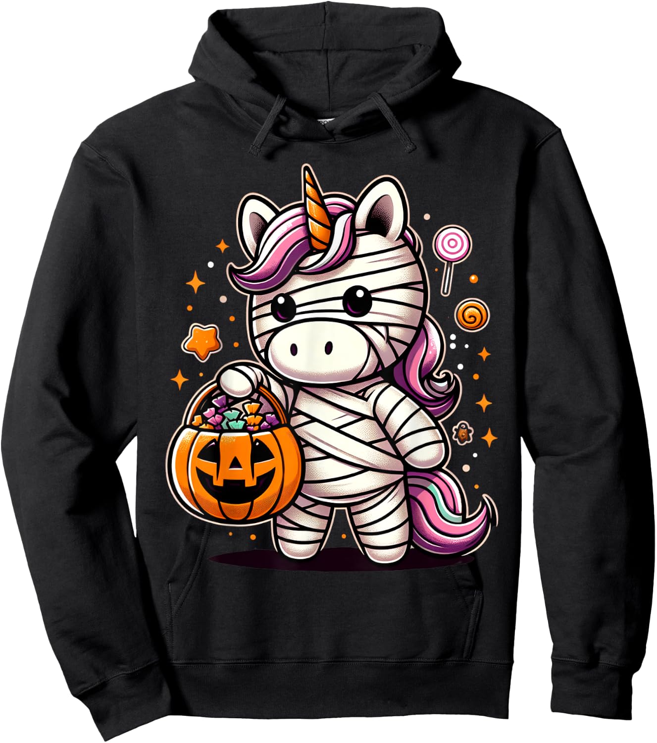 Cute Unicorn Halloween Costume Toddler Kids Boys & Girls Hoodie - Hoodie | Black
