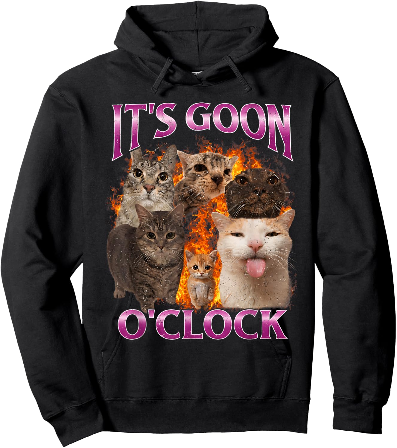 T-Shirt Hoodie - Hoodie | Black