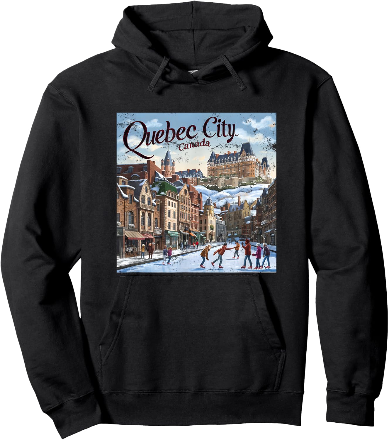 Quebec City Canada Hoodie - Hoodie | Black