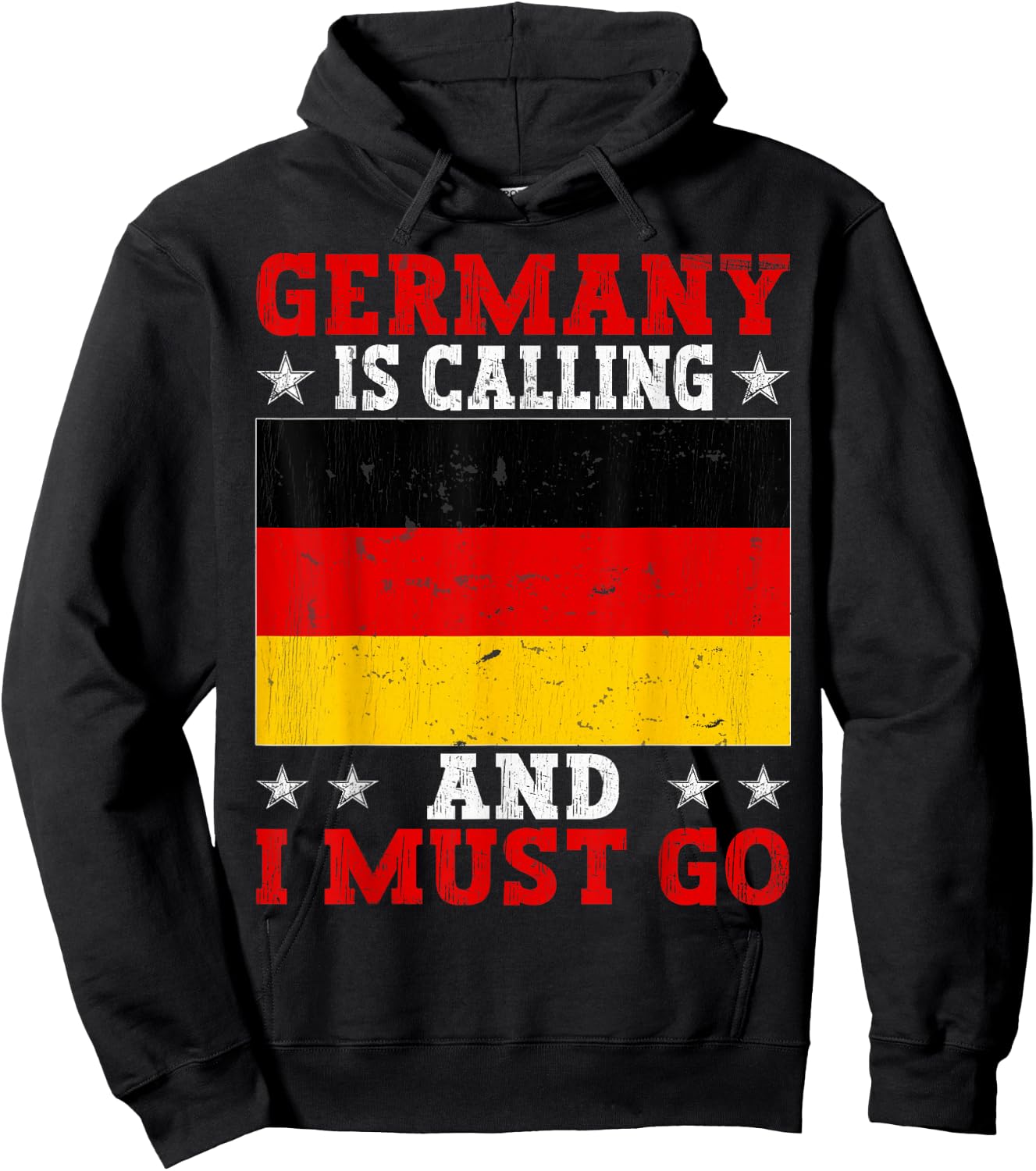 Germany Is Calling And I Must Go Travel Vintage Hoodie - Hoodie | Black
