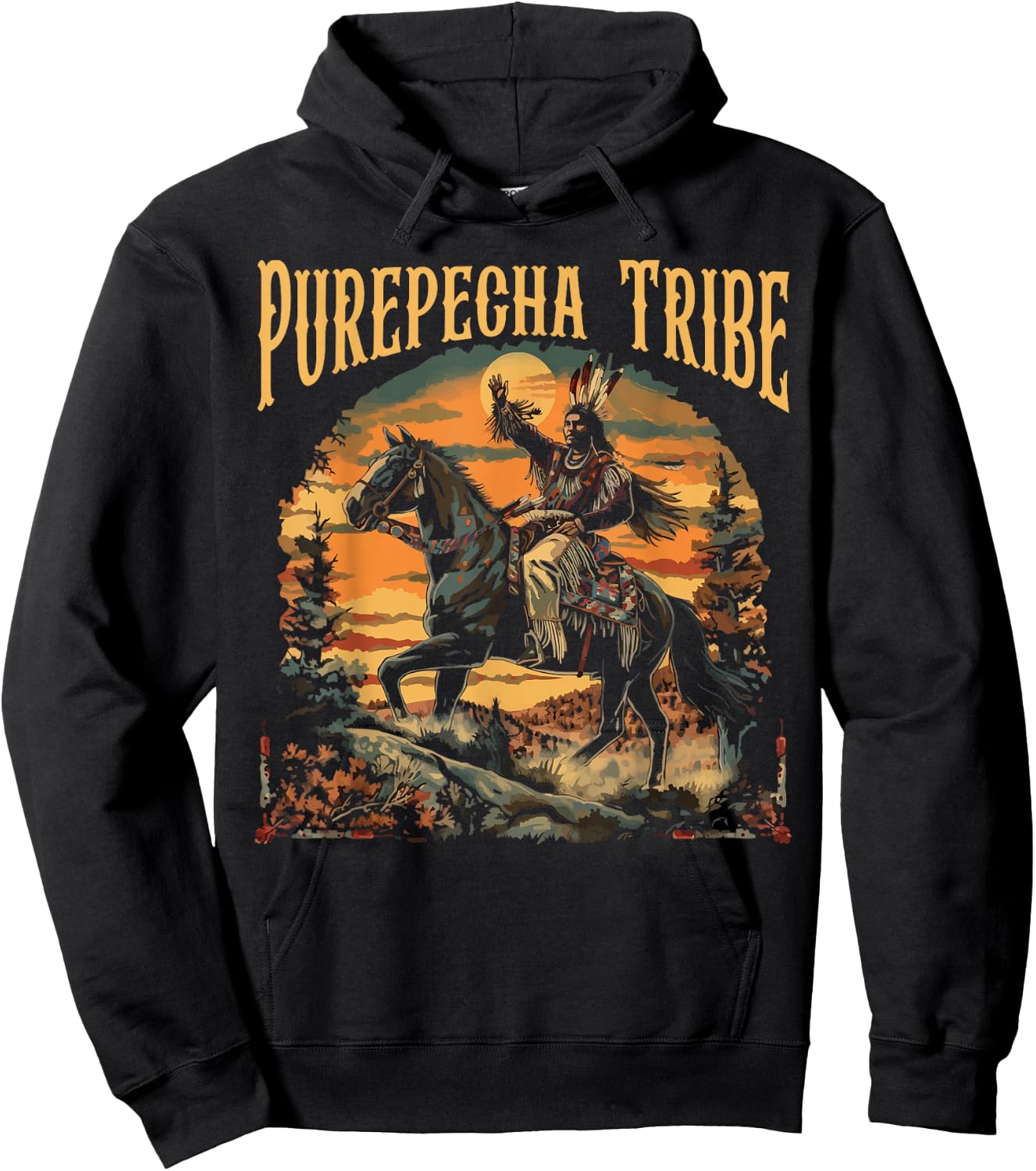 Indigenous People Mexico Native American Purepecha Tribe Hoodie - Hoodie | Black