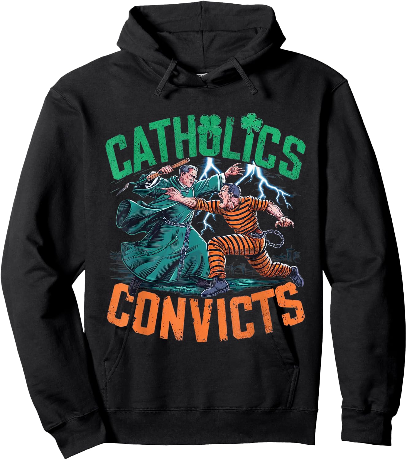 Classic Catholics vs Convicts 1988 Hoodie - Hoodie | Black
