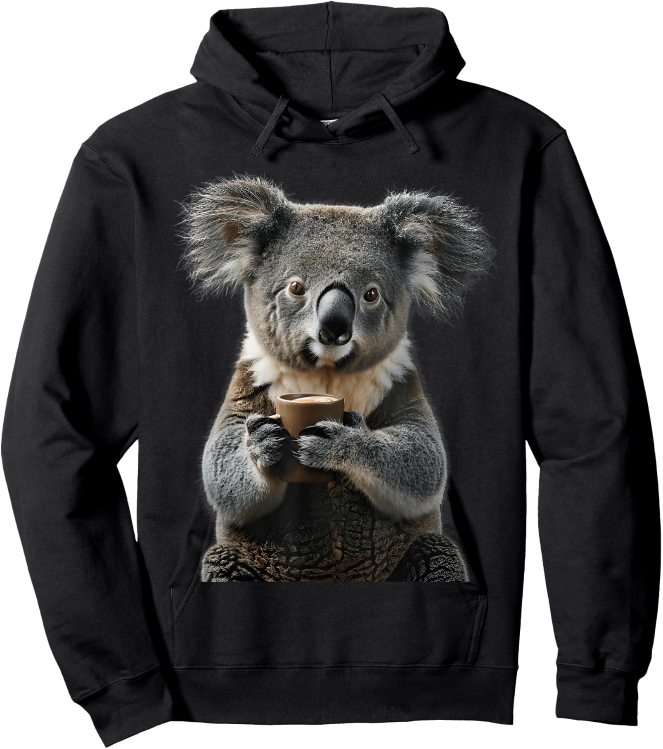 Koala Coffee Hoodie - Hoodie | Black
