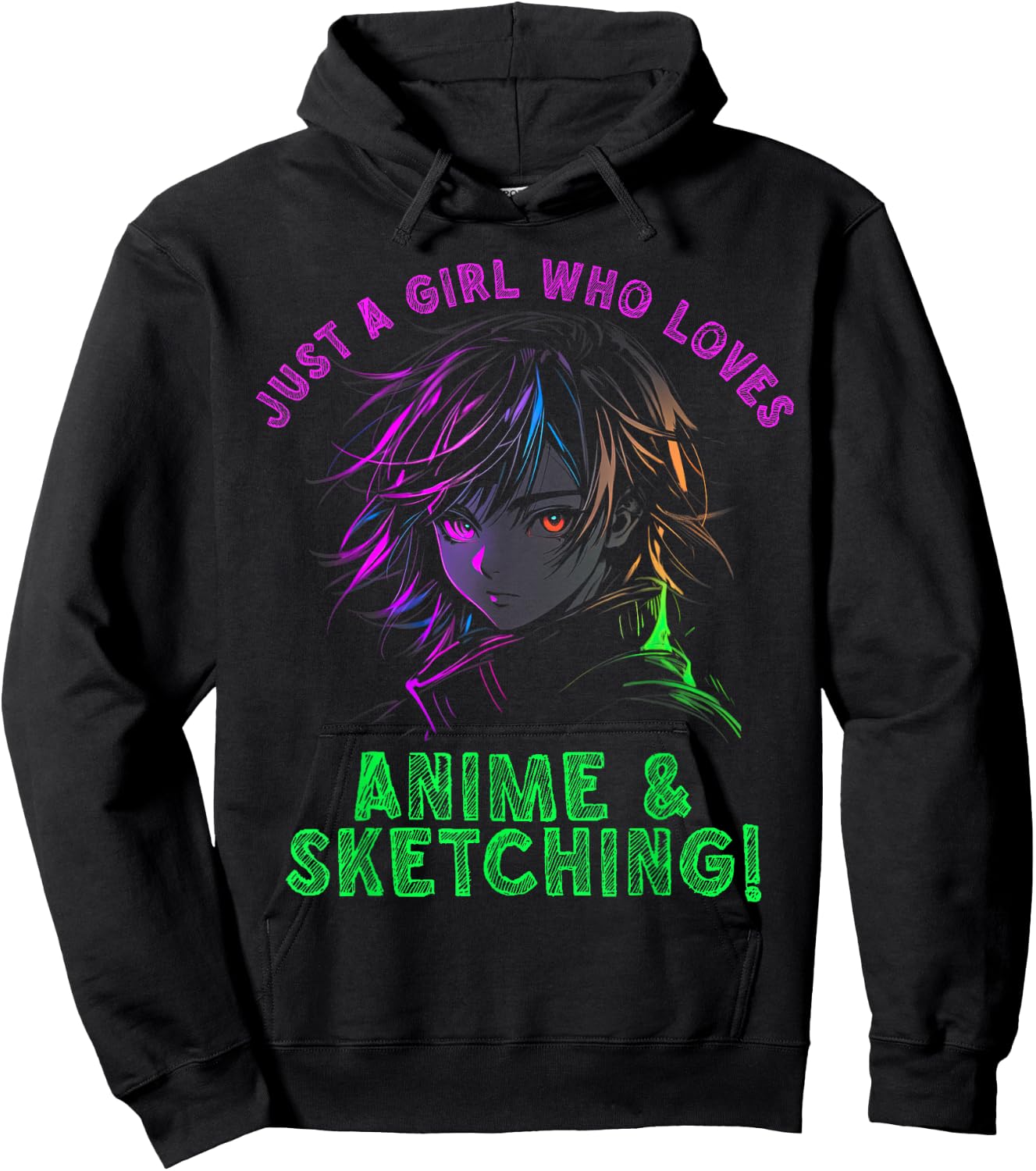 Just a girl who loves Anime and Sketching Manga Anime Lover Hoodie - Hoodie | Black