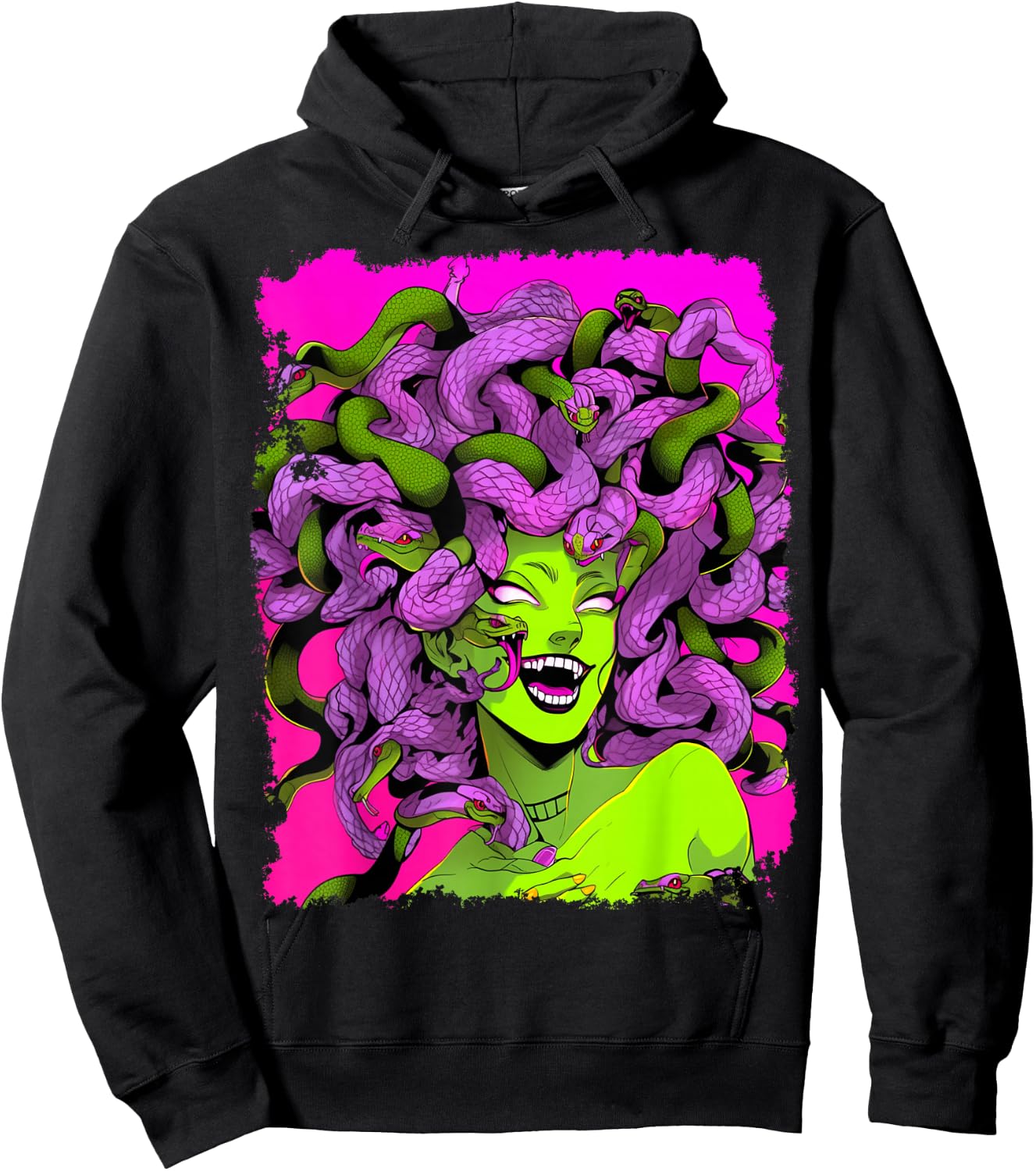 Medusa Pink Hoodie - Hoodie | Black