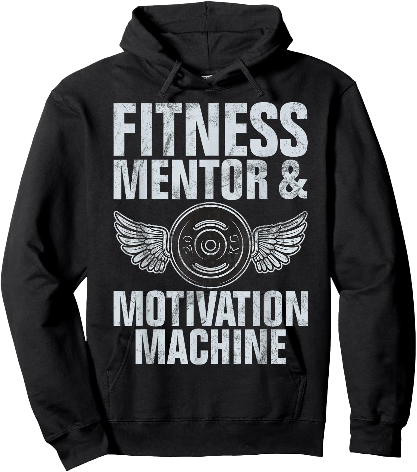 Fitness Mentor and Motivation Machine Personal Trainer Hoodie - Hoodie | Black