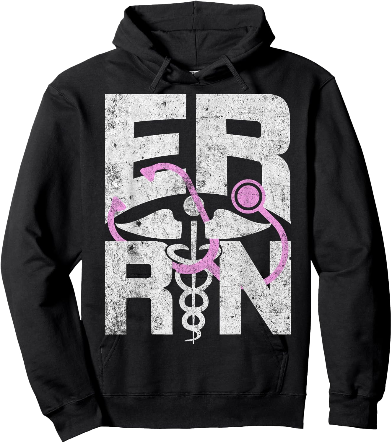 ER Registered Nurse - Funny Emergency Room RN Nurse Gifts Hoodie - Hoodie | Black